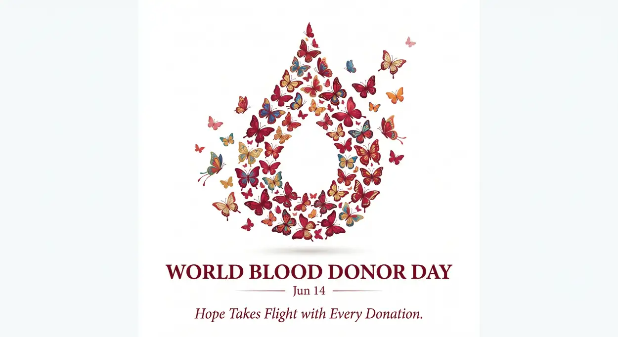 Free Download World Blood Donor Day 2026 Whatsapp Status Image - High Quality World Blood Donor Day 2026 Image