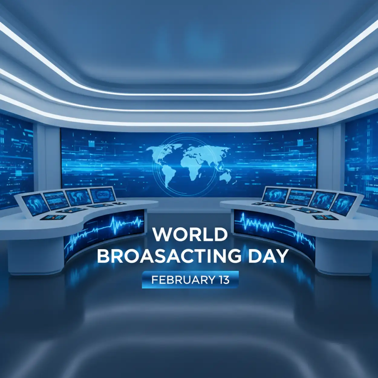 Free Download World Broadcasting Day Broadcast Studio Background - High Quality World Broadcasting Day Background