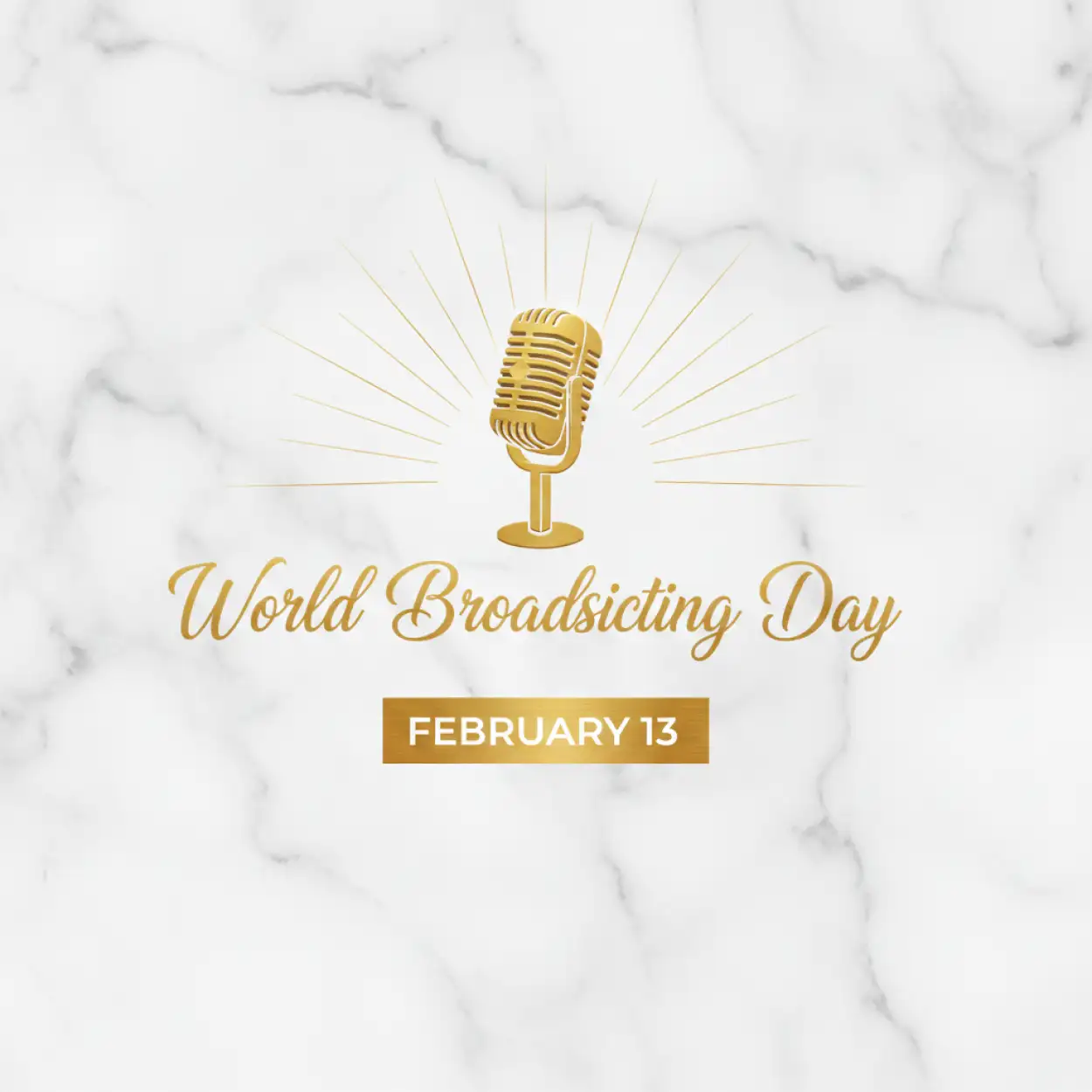 Free Download World Broadcasting Day Celebration Template Free - High Quality World Broadcasting Day Background