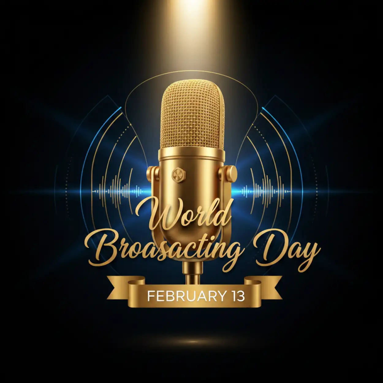 Free Download World Broadcasting Day Hd Radio Mic Background - High Quality World Broadcasting Day Background