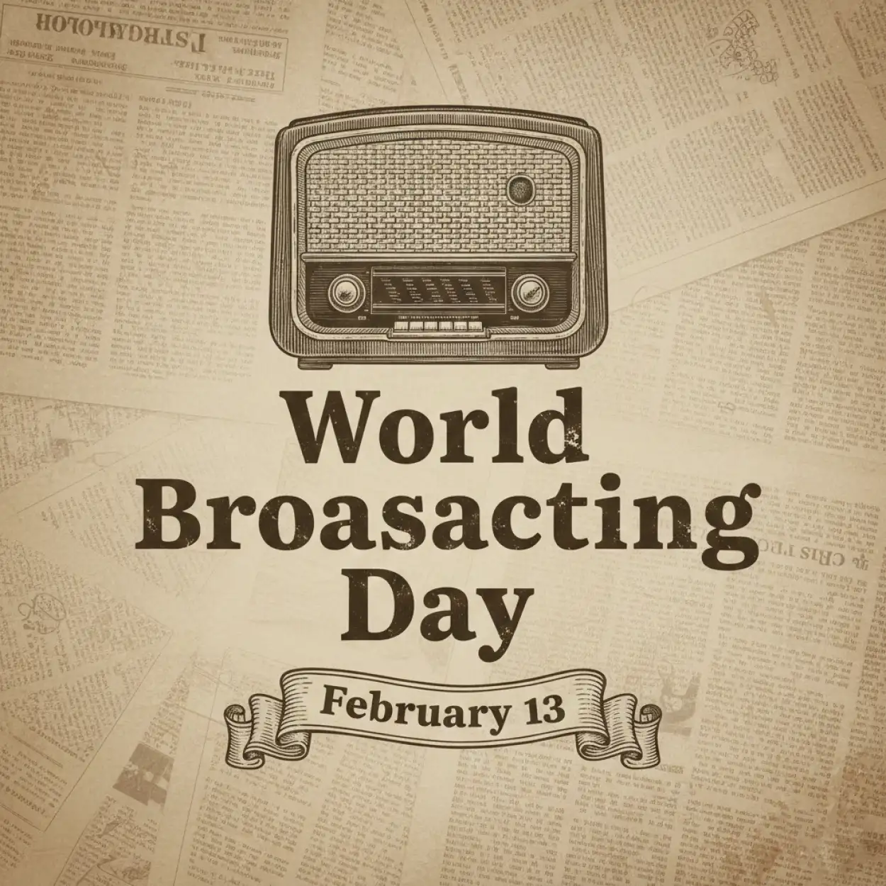 Free Download World Broadcasting Day History And Significance - High Quality World Broadcasting Day Background