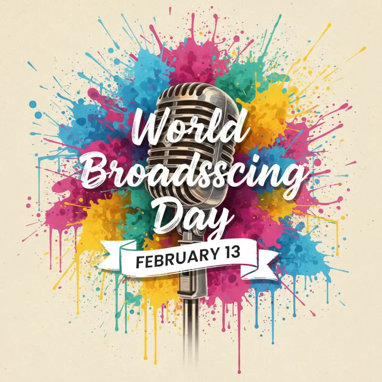 Free Download World Broadcasting Day International Media Celebration - High Quality World Broadcasting Day Background