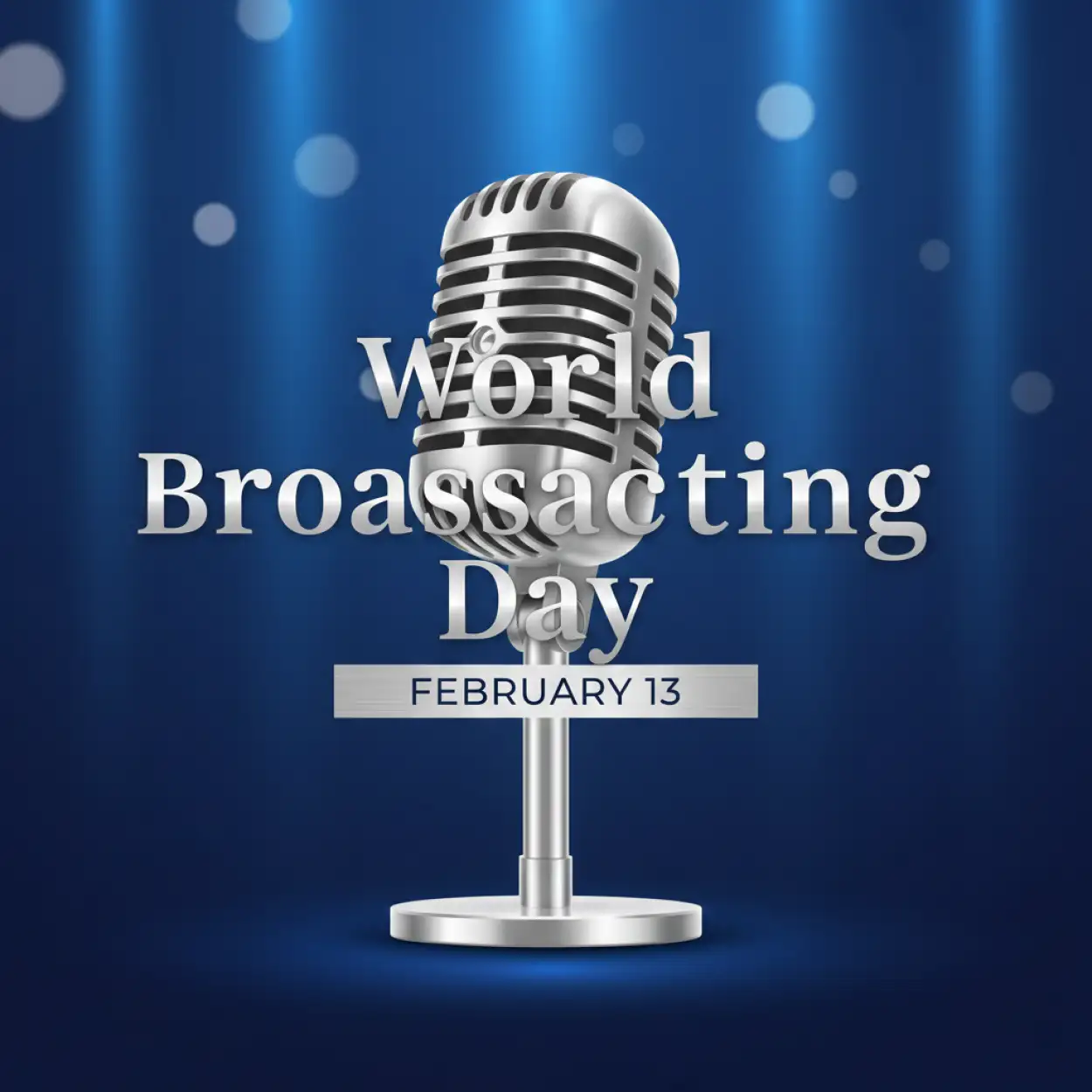 Free Download World Broadcasting Day Podcast Studio Background - High Quality World Broadcasting Day Background