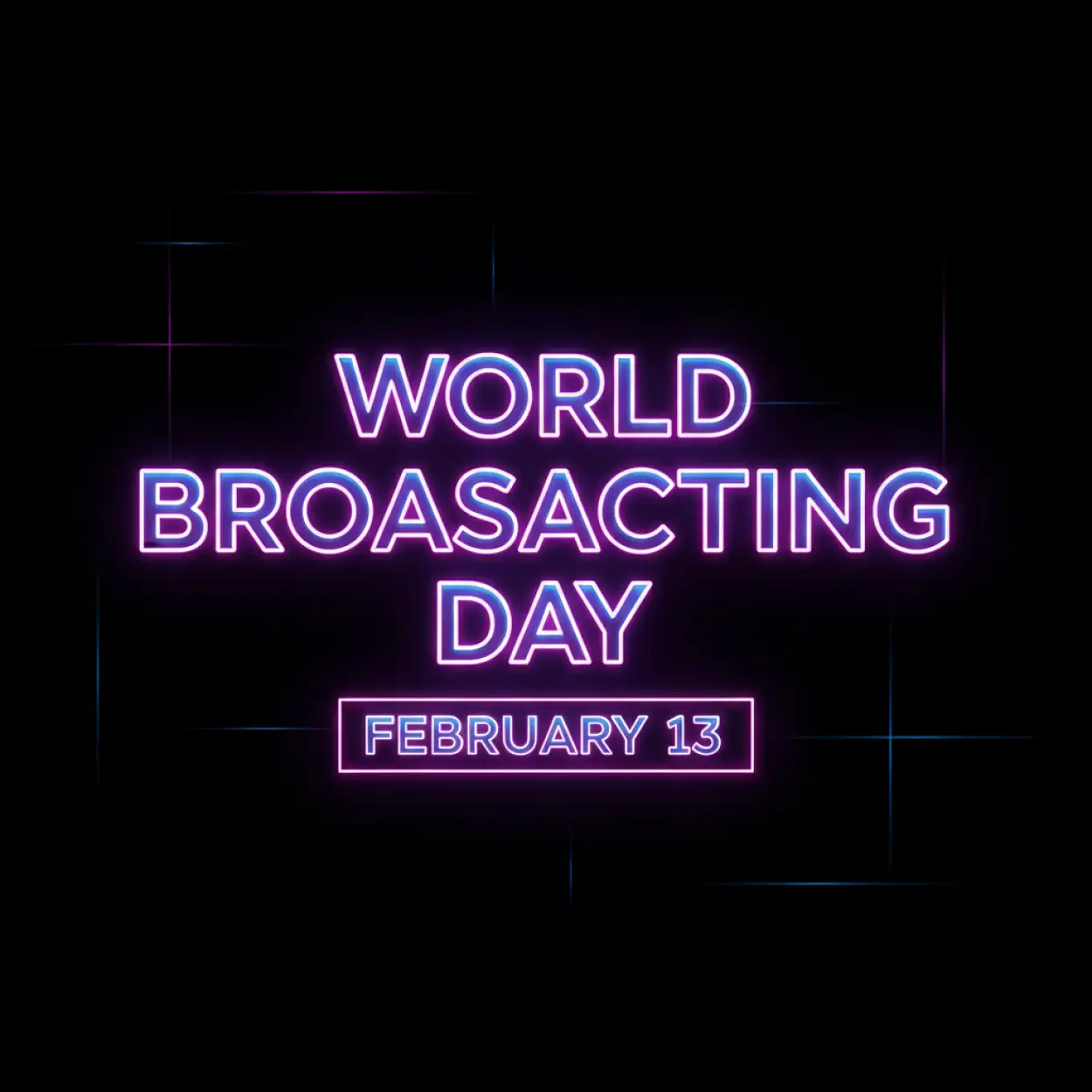 Free Download World Broadcasting Day Youtube Thumbnail Background - High Quality World Broadcasting Day Background