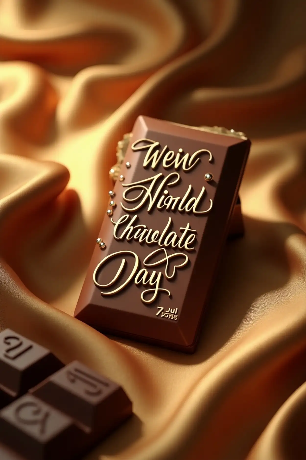 Free Download World Chocolate Day Poster Drawing Ideas - High Quality World Chocolate Day Background
