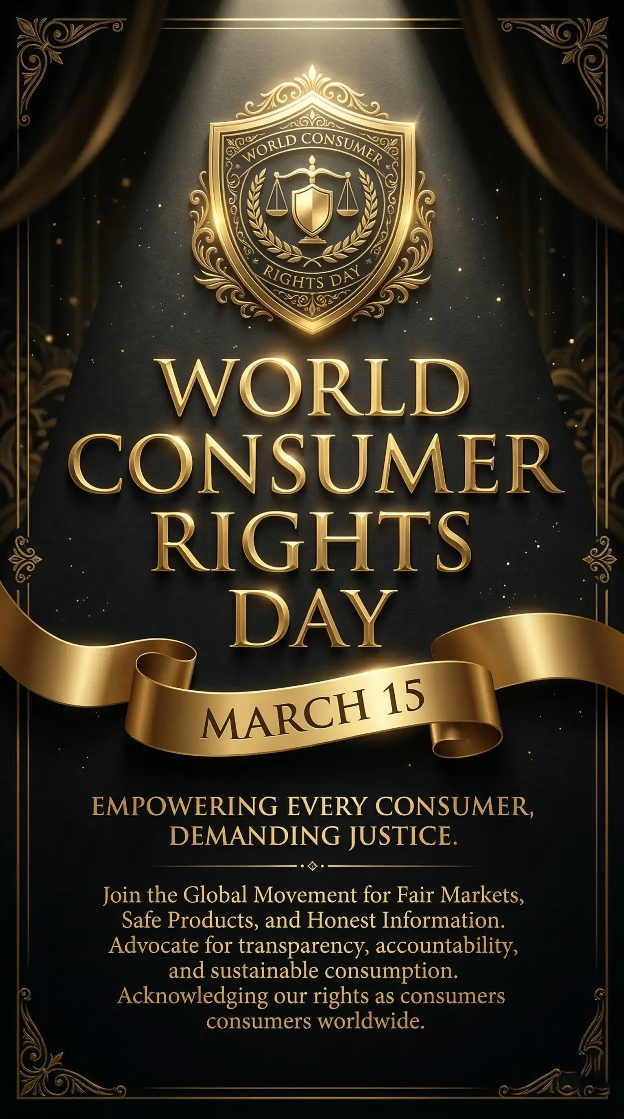 Free Download World Consumer Rights Day 15 March Poster - High Quality World Consumer Rights Day Image