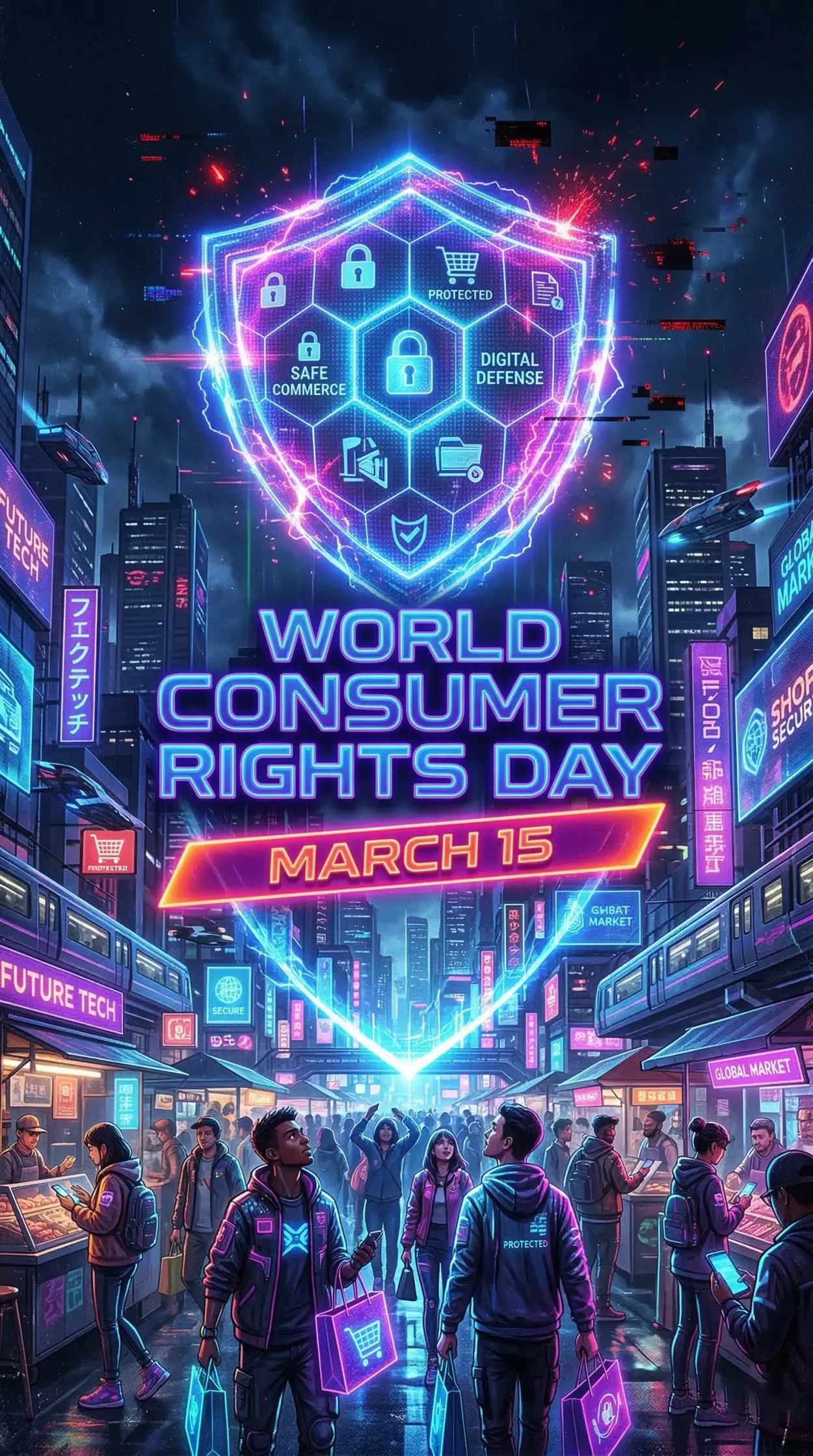 Free Download World Consumer Rights Day Awareness Poster - High Quality World Consumer Rights Day Image