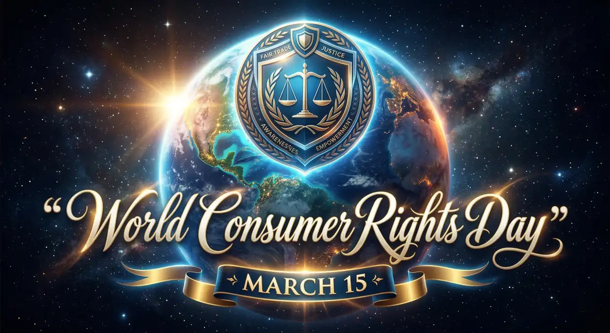 Free Download World Consumer Rights Day Banner With Date March 15 - High Quality World Consumer Rights Day Image