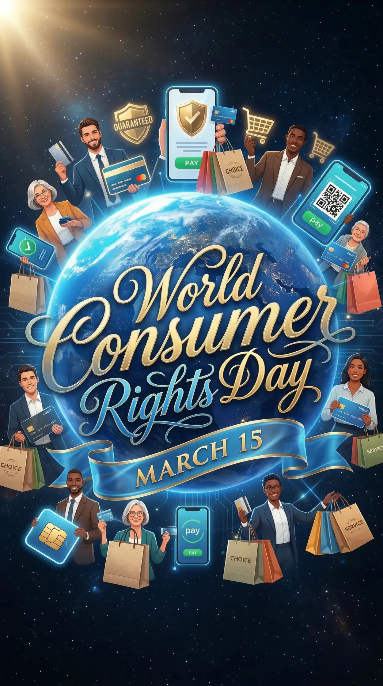 Free Download World Consumer Rights Day Consumer Protection Poster - High Quality World Consumer Rights Day Image