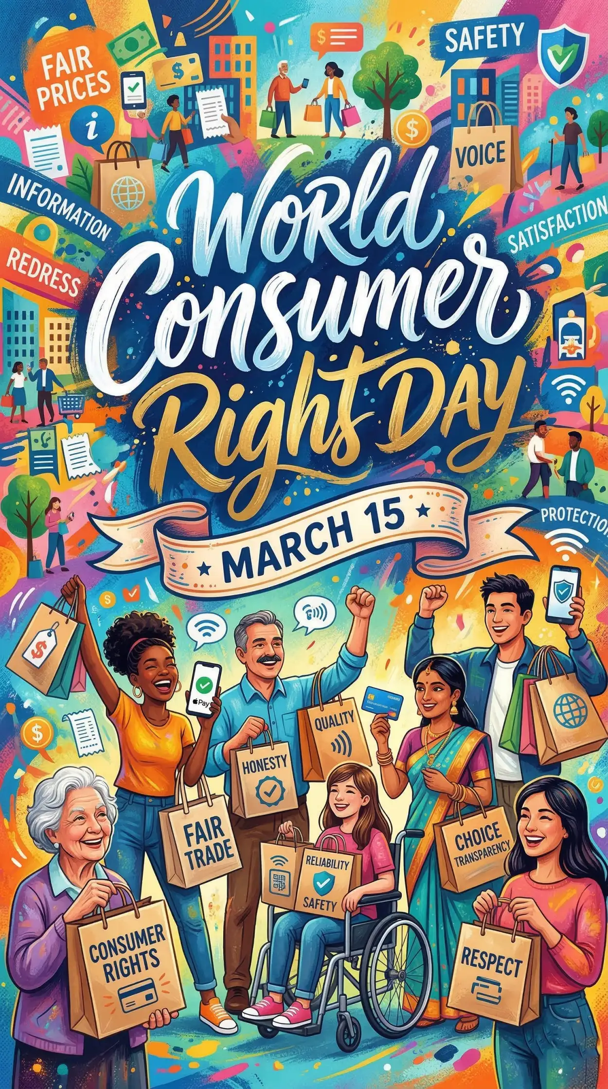 Free Download World Consumer Rights Day Creative Hd Awareness Poster - High Quality World Consumer Rights Day Image