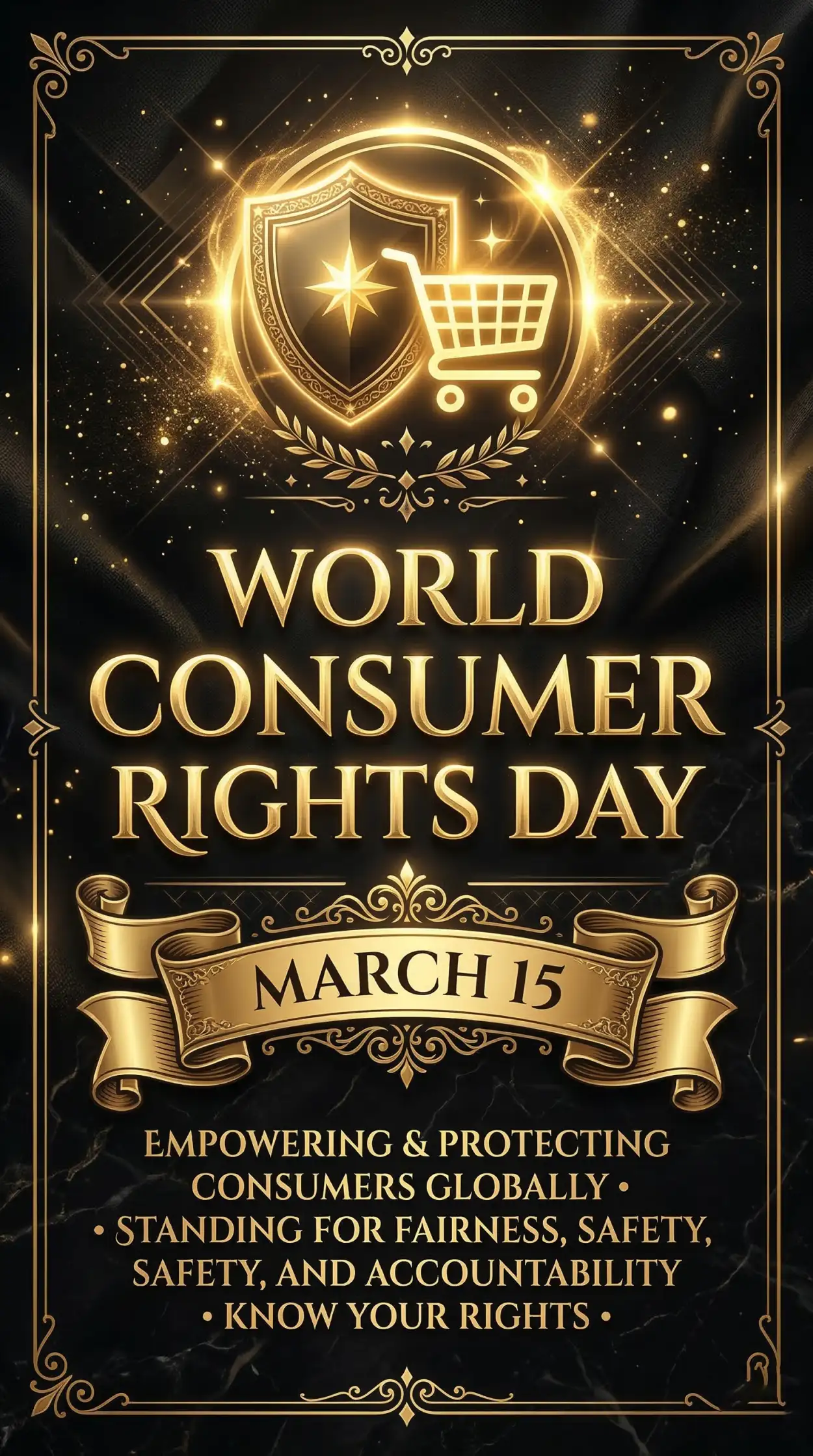 Free Download World Consumer Rights Day Editable Poster Template - High Quality World Consumer Rights Day Image