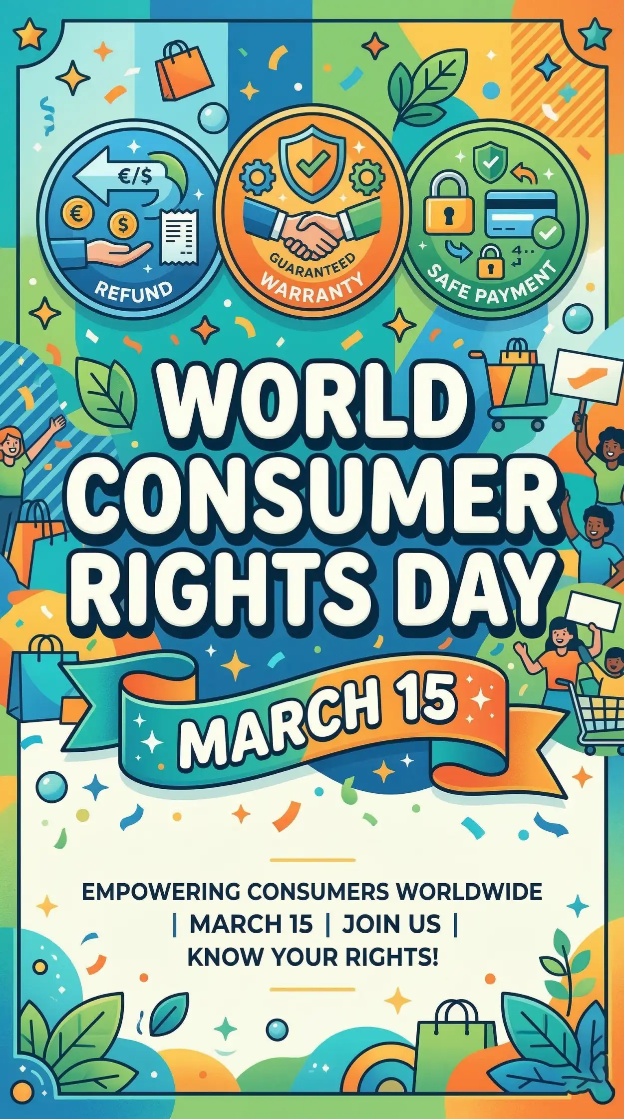 Free Download World Consumer Rights Day Information Poster - High Quality World Consumer Rights Day Image