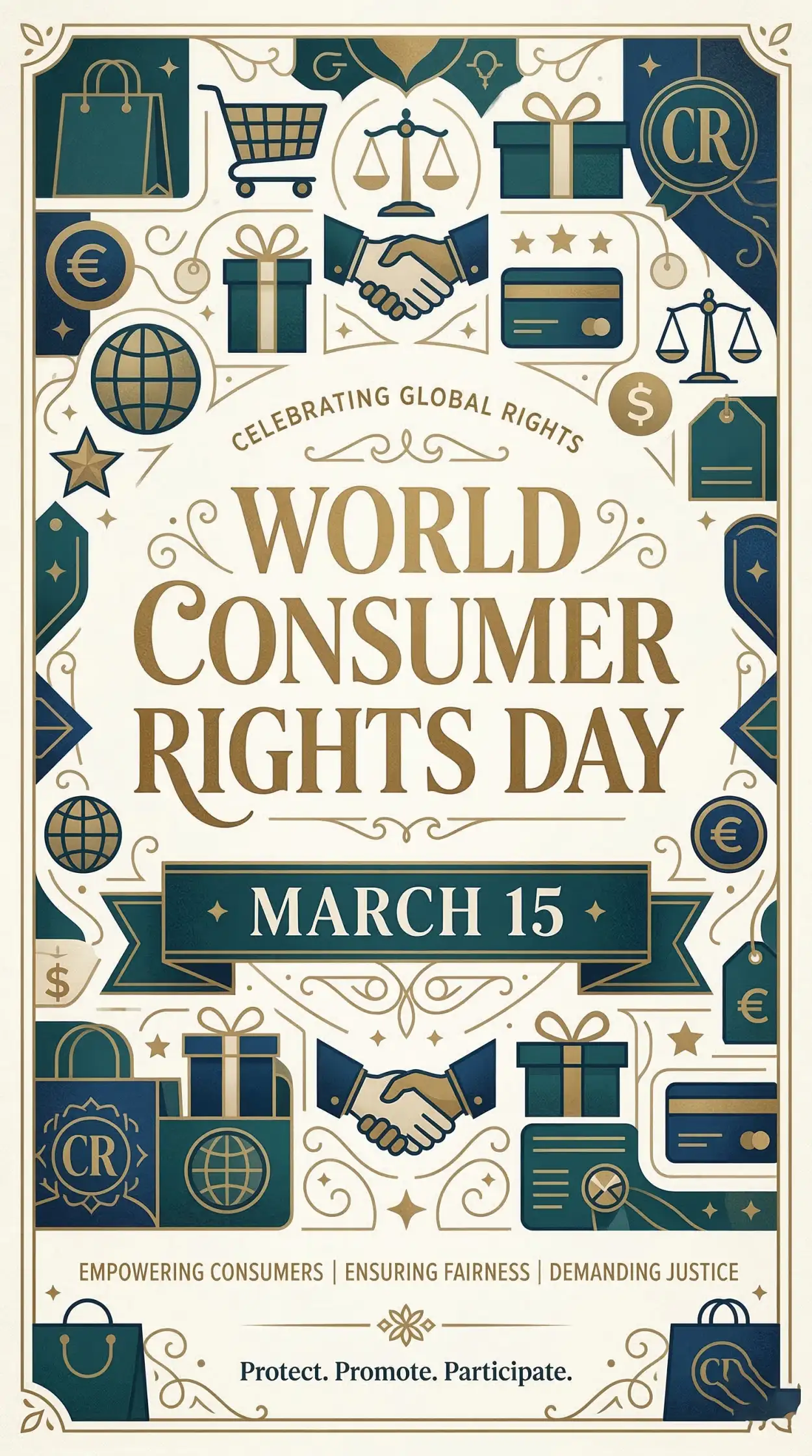 Free Download World Consumer Rights Day Informative Poster Design - High Quality World Consumer Rights Day Image