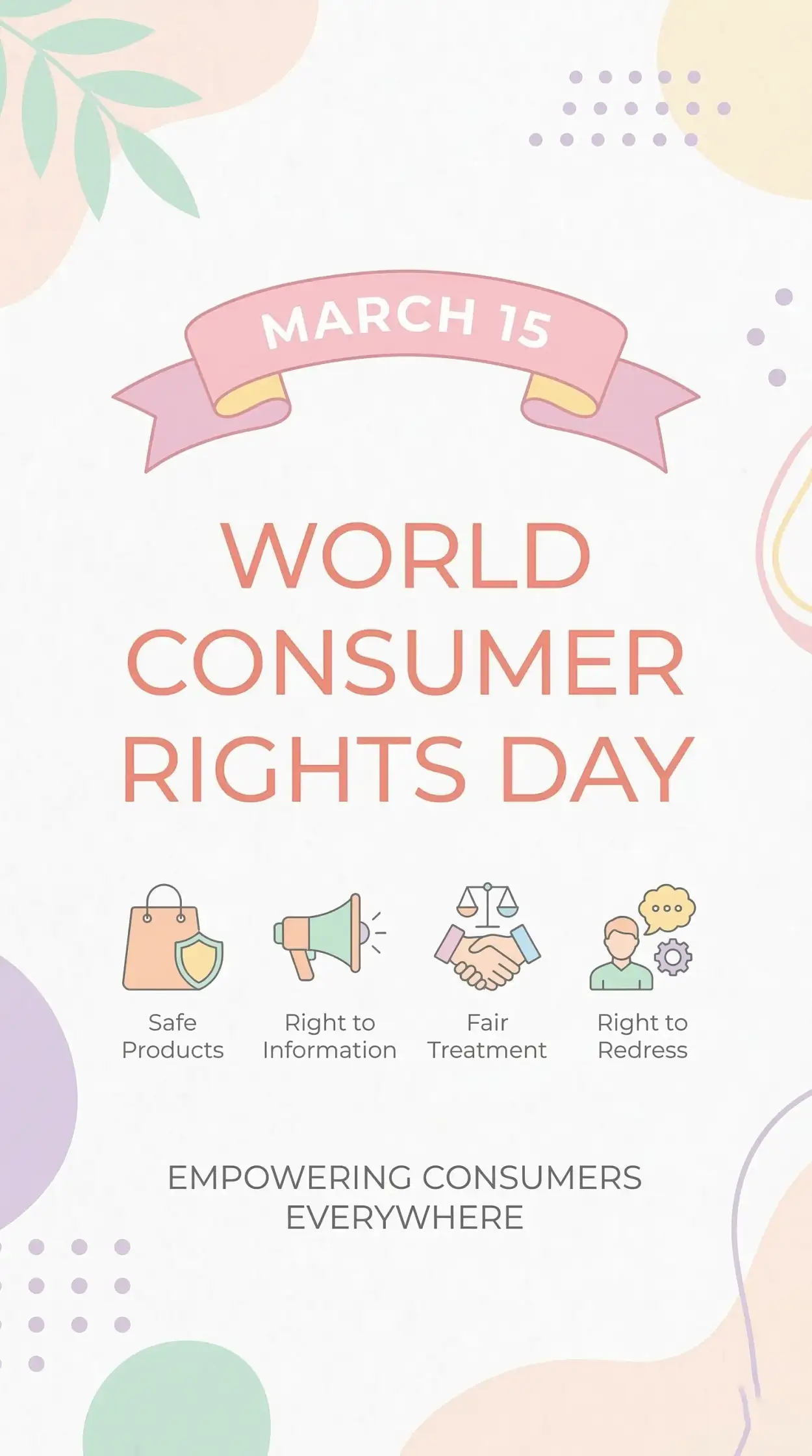 Free Download World Consumer Rights Day Instagram Post Template - High Quality World Consumer Rights Day Image