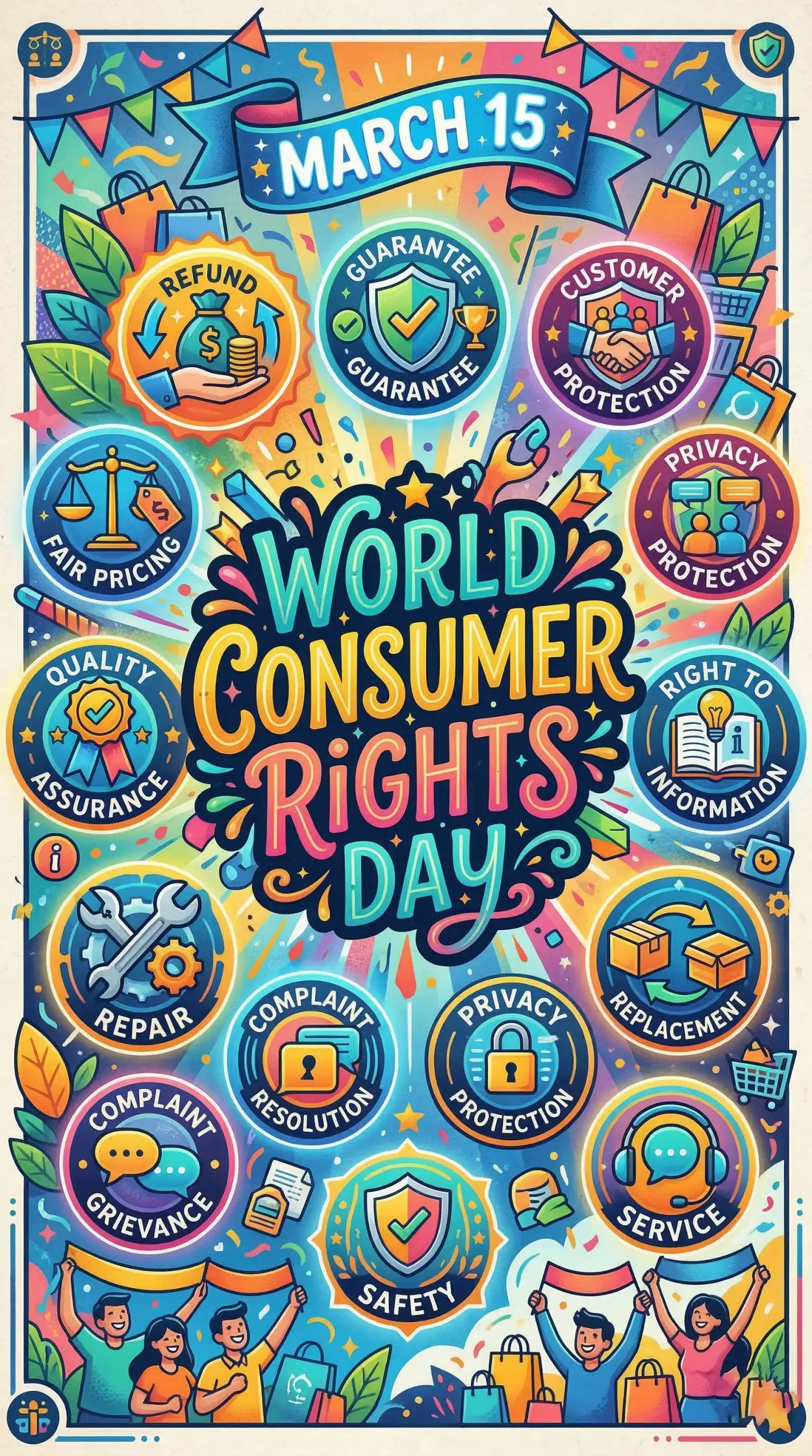 Free Download World Consumer Rights Day Modern Consumer Rights Poster - High Quality World Consumer Rights Day Image