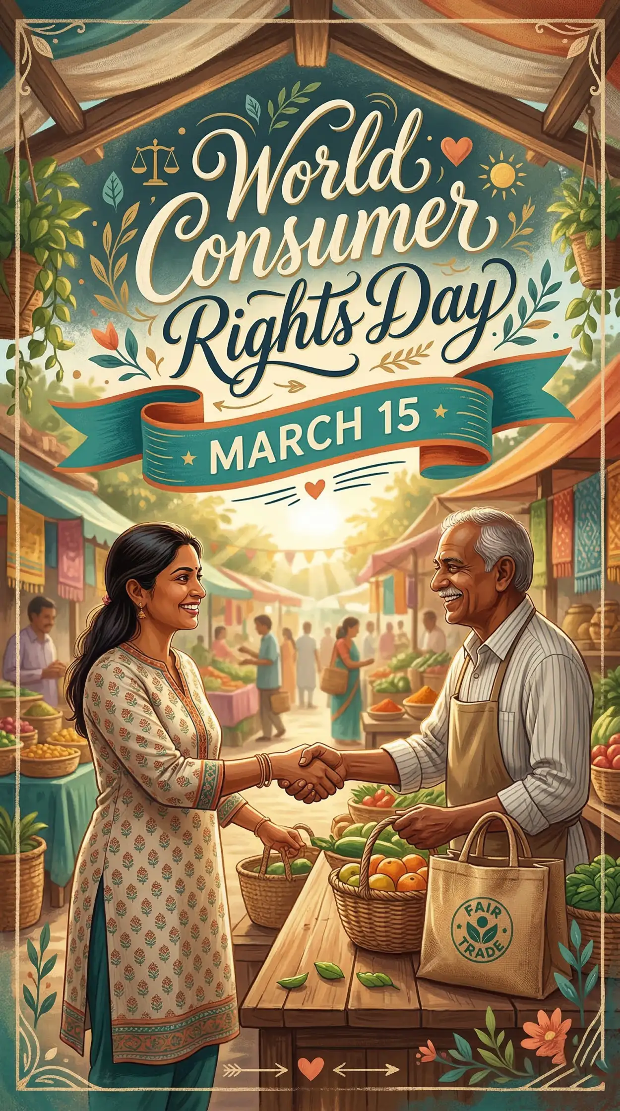 Free Download World Consumer Rights Day Rights Awareness Poster - High Quality World Consumer Rights Day Image