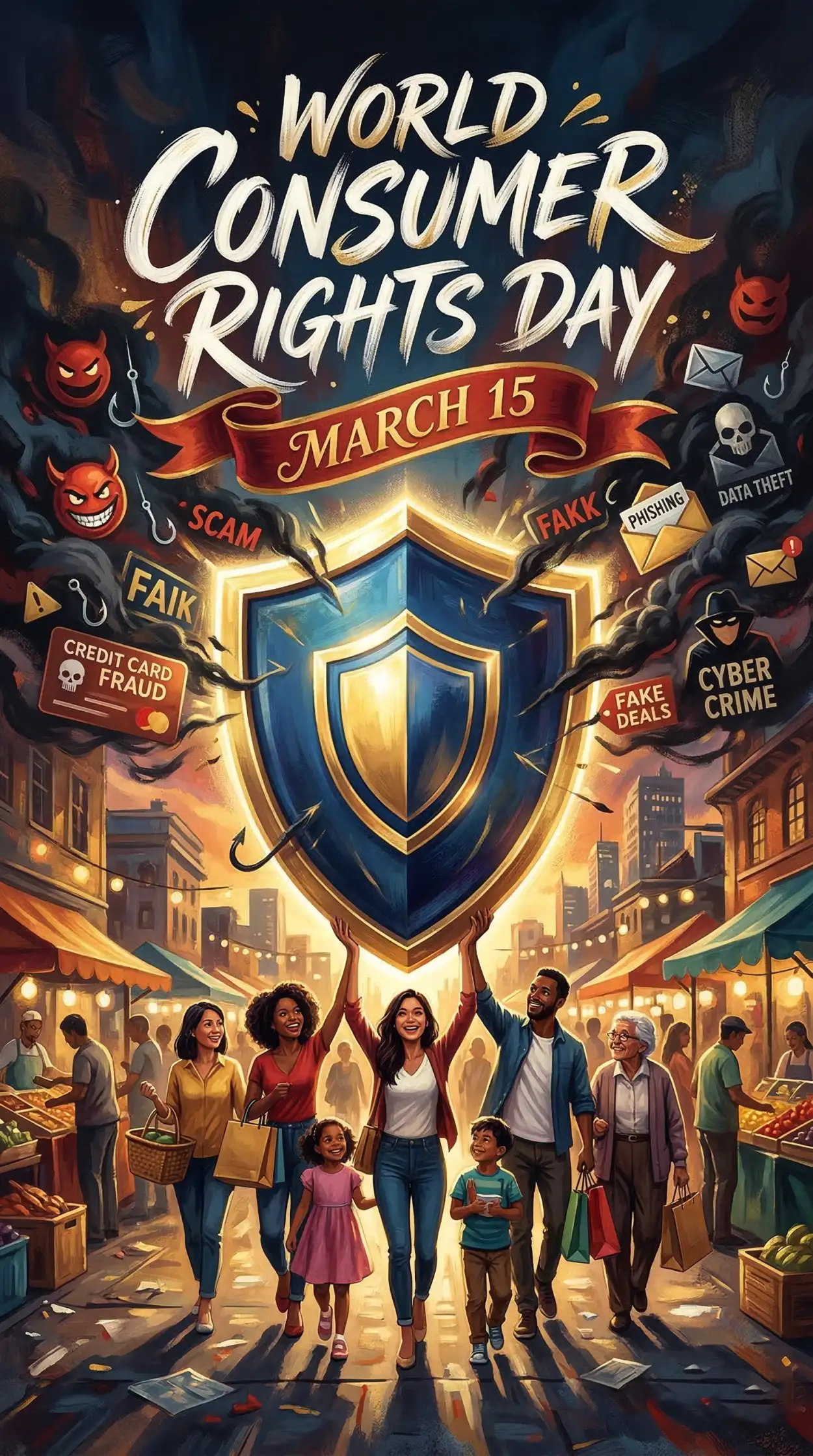 Free Download World Consumer Rights Day Rights Education Banner - High Quality World Consumer Rights Day Image