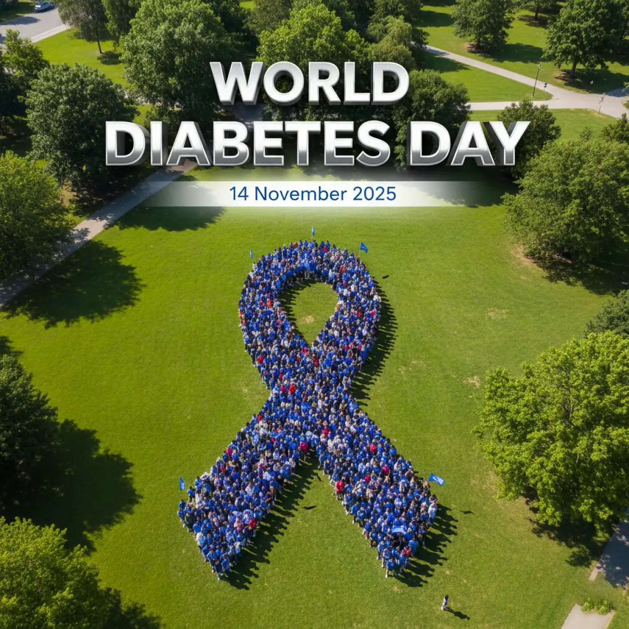 Free Download World Diabetes Day 2025 Awareness Campaign Image - High Quality World Diabetes Day 2025 Image