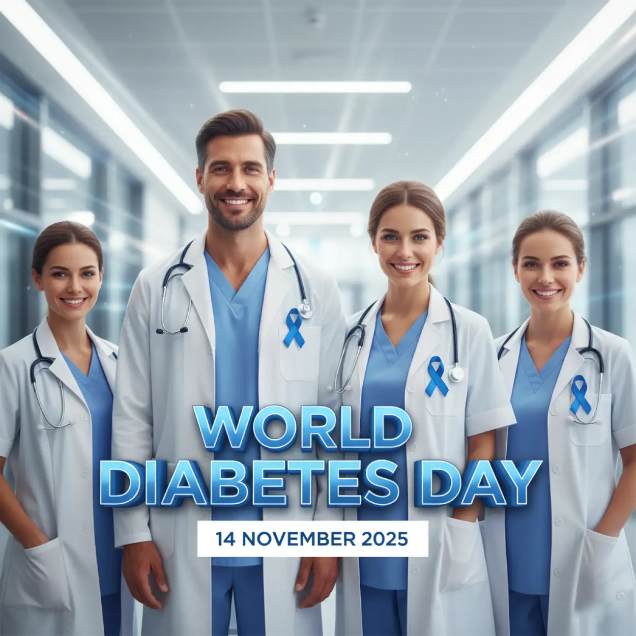 Free Download World Diabetes Day 2025 Awareness Message In Hindi - High Quality World Diabetes Day 2025 Image