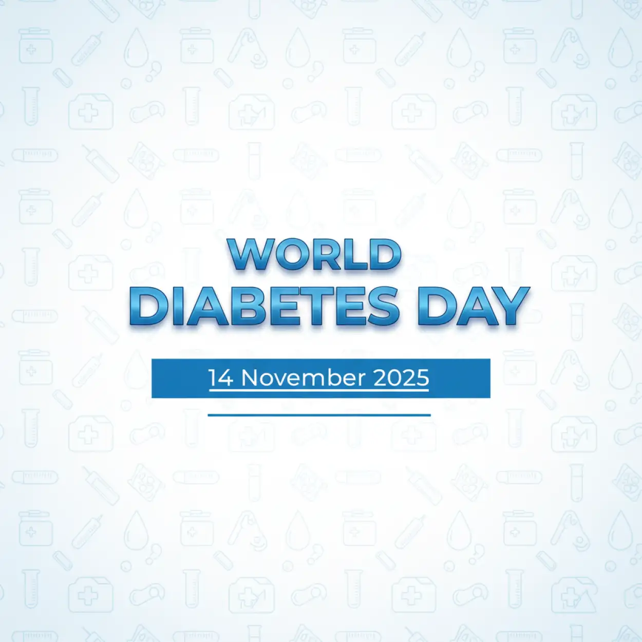 Free Download World Diabetes Day 2025 Awareness Slogan Image - High Quality World Diabetes Day 2025 Image