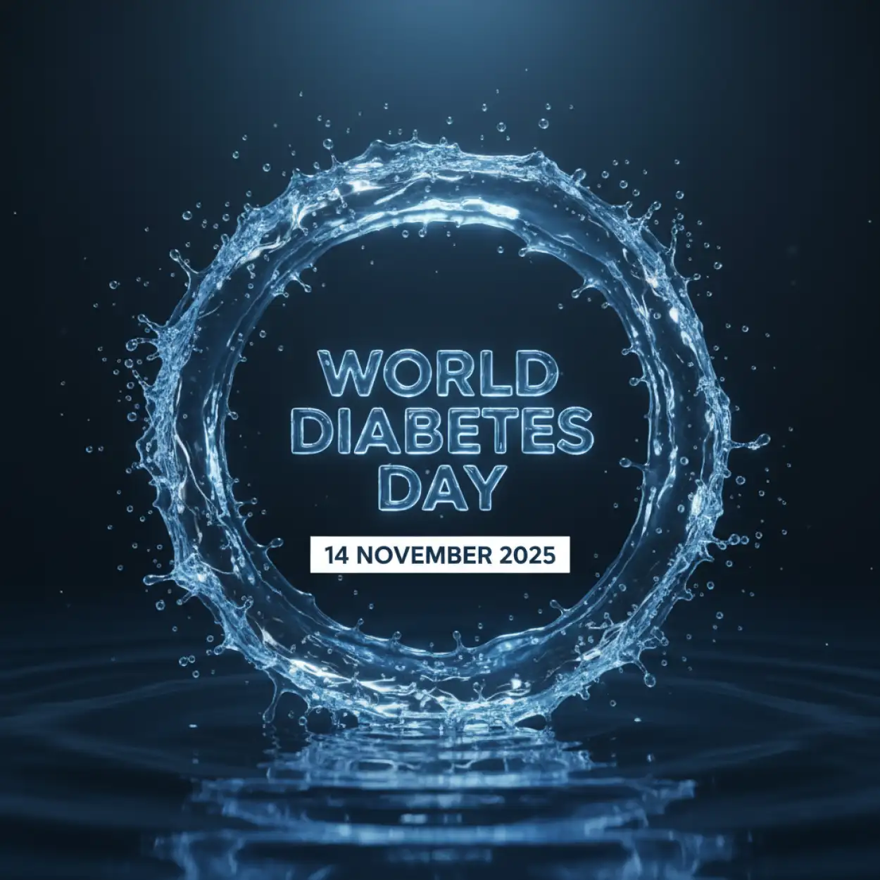 Free Download World Diabetes Day 2025 Blue Theme Wallpaper - High Quality World Diabetes Day 2025 Background