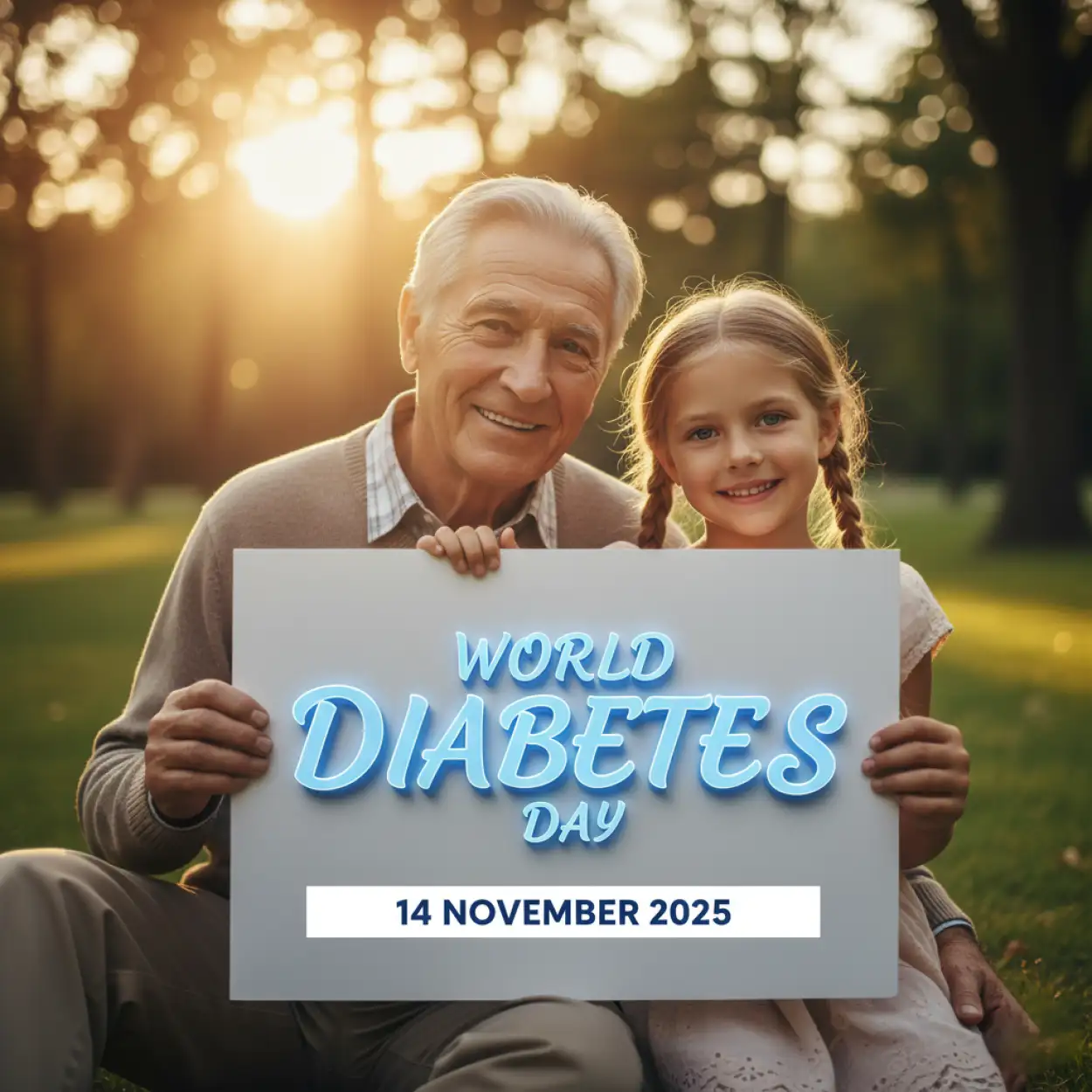 Free Download World Diabetes Day 2025 Educational Awareness Poster - High Quality World Diabetes Day 2025 Background