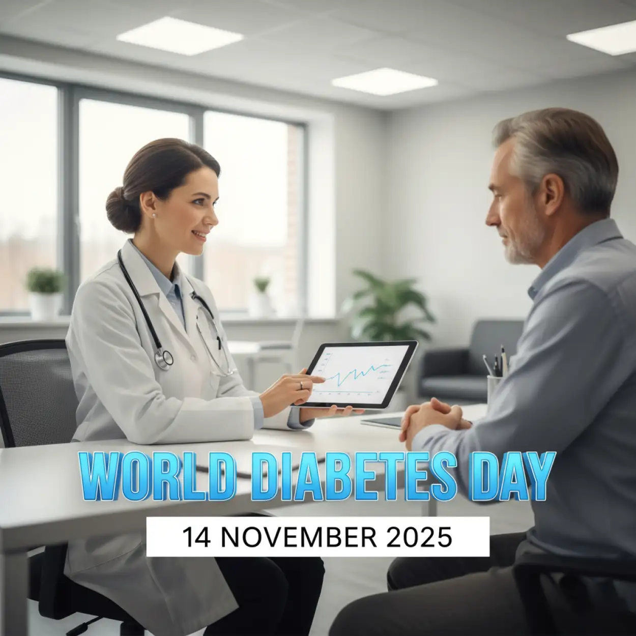 Free Download World Diabetes Day 2025 Facebook Post Design - High Quality World Diabetes Day 2025 Background