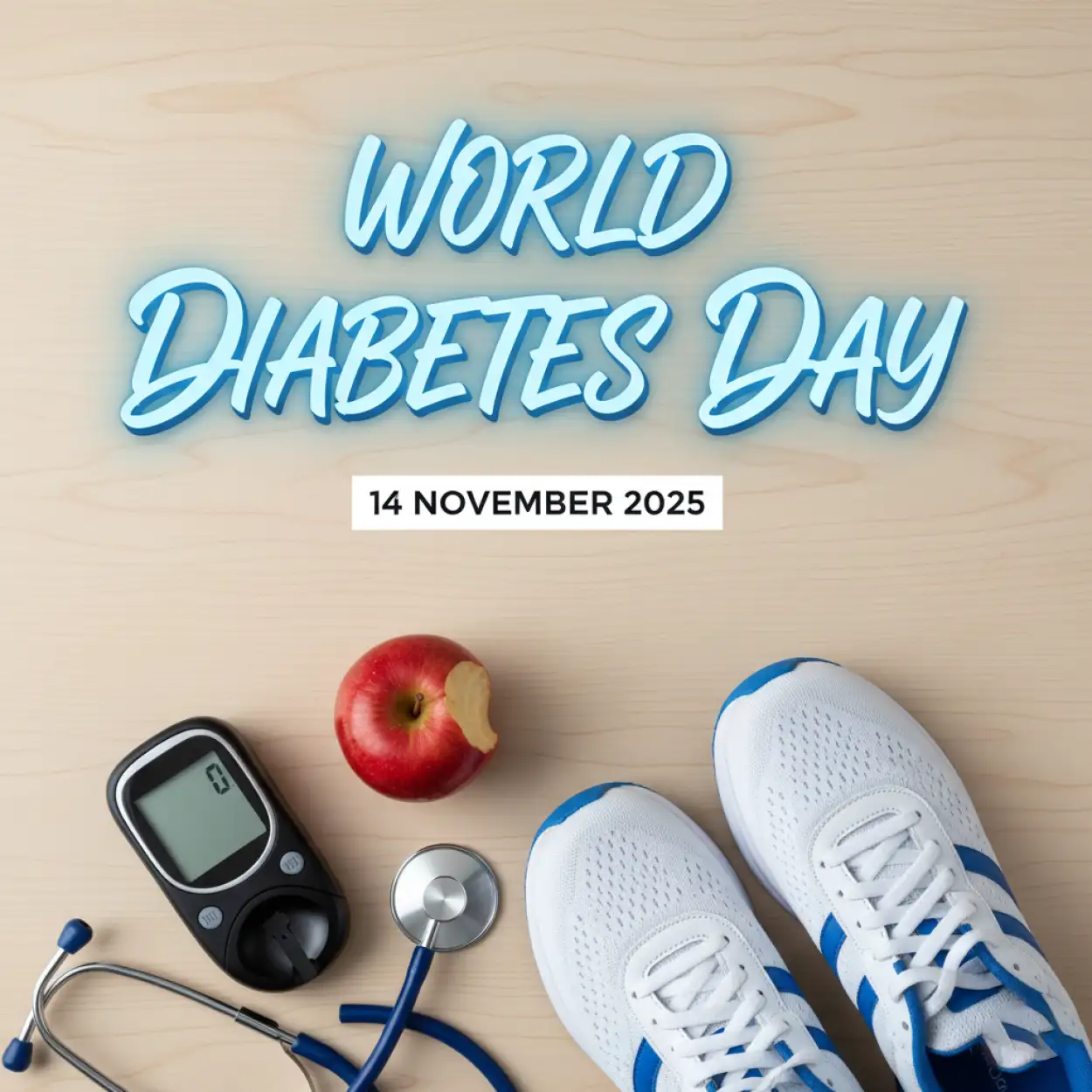 Free Download World Diabetes Day 2025 Image With Quote And Logo - High Quality World Diabetes Day 2025 Image