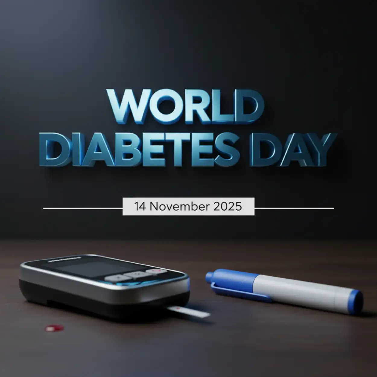 Free Download World Diabetes Day 2025 Motivational Quote Image - High Quality World Diabetes Day 2025 Background