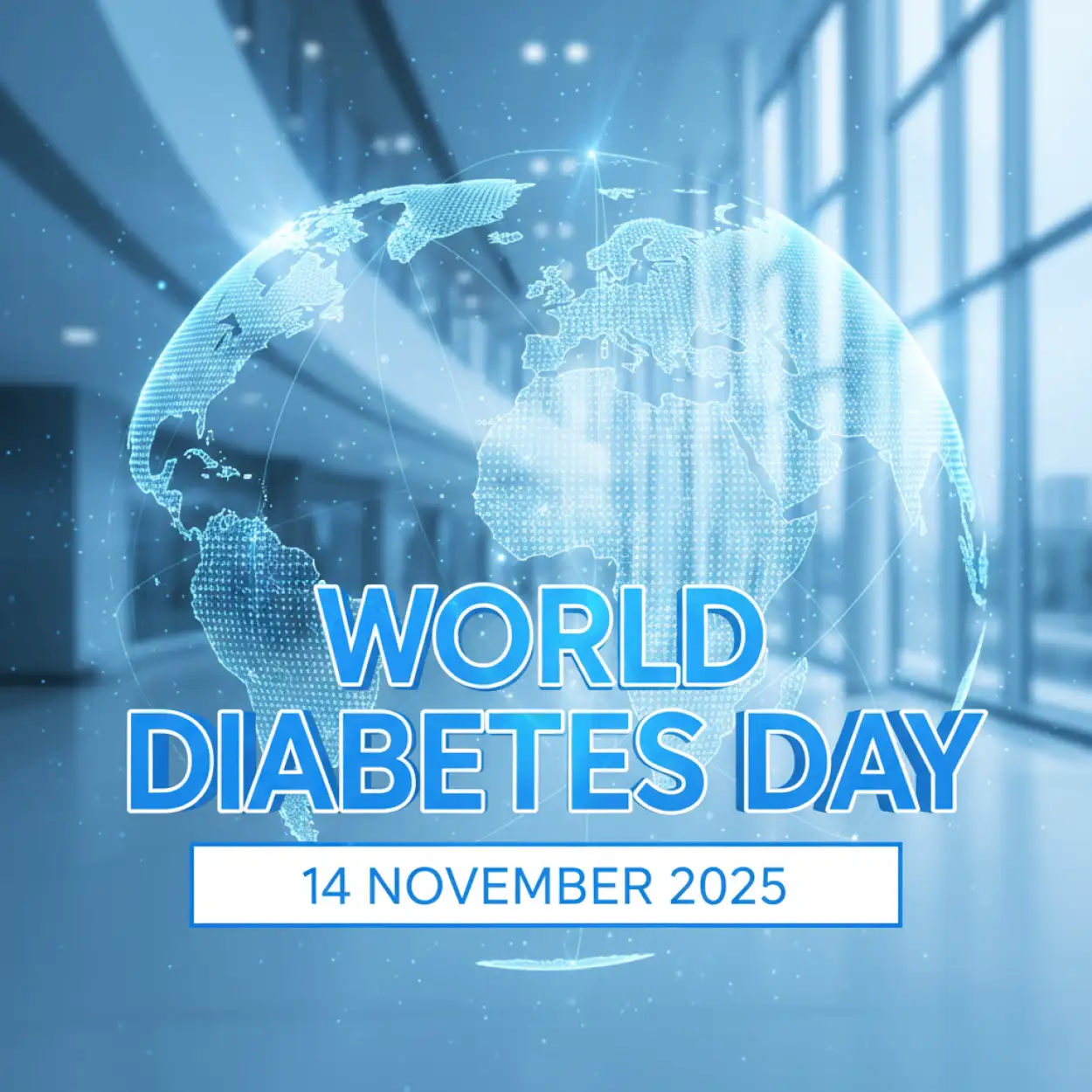 Free Download World Diabetes Day 2025 Poster Template Free Download - High Quality World Diabetes Day 2025 Background