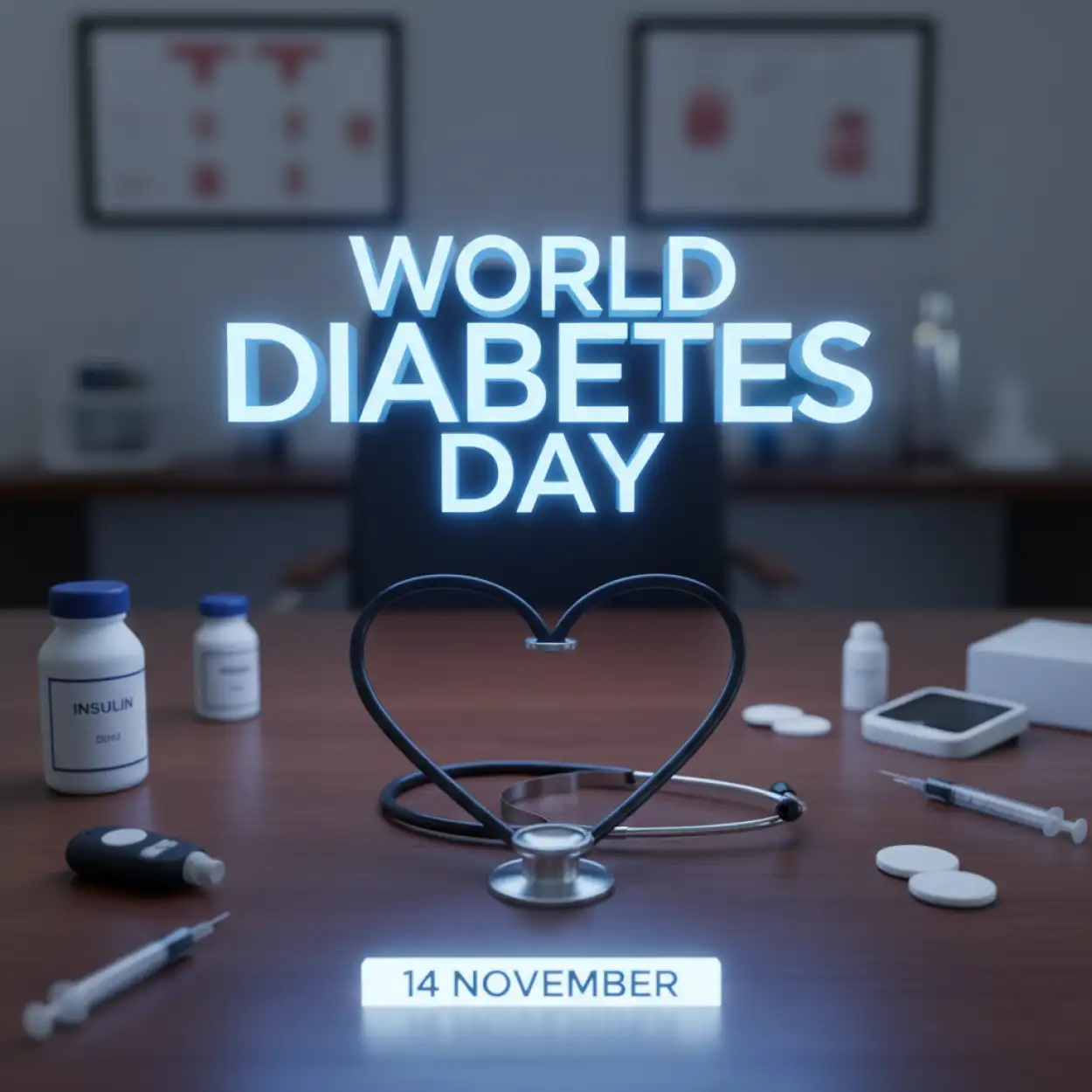 Free Download World Diabetes Day Banner Background Free Download - High Quality World Diabetes Day Background Image