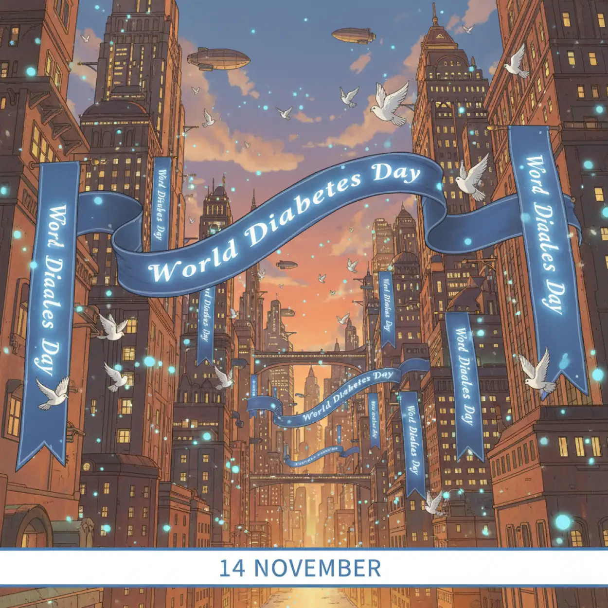 Free Download World Diabetes Day Ppt Presentation For Health Awareness - High Quality World Diabetes Day Image