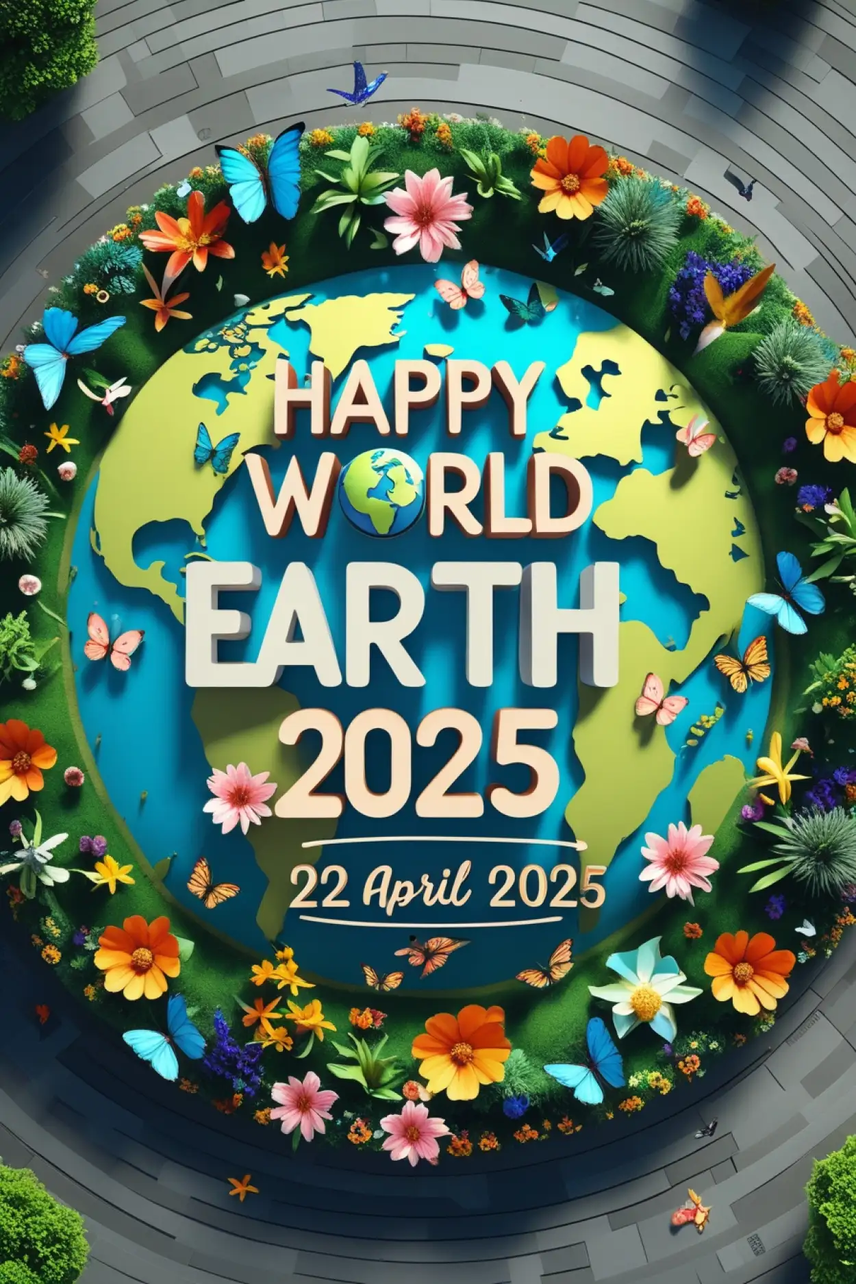 Free Download World Earth Day 2025 Quote In Elegant Design - High Quality Happy World Earth Day 2025 Background