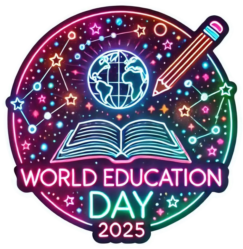 World Education Day 2025 Png Featuring Globe And Books - Royalty Free World Education Day Png Image | Pngmagic Free Download World Education Day 2025 Png Featuring Globe And Books - High Quality World Education Day Png PNG Image