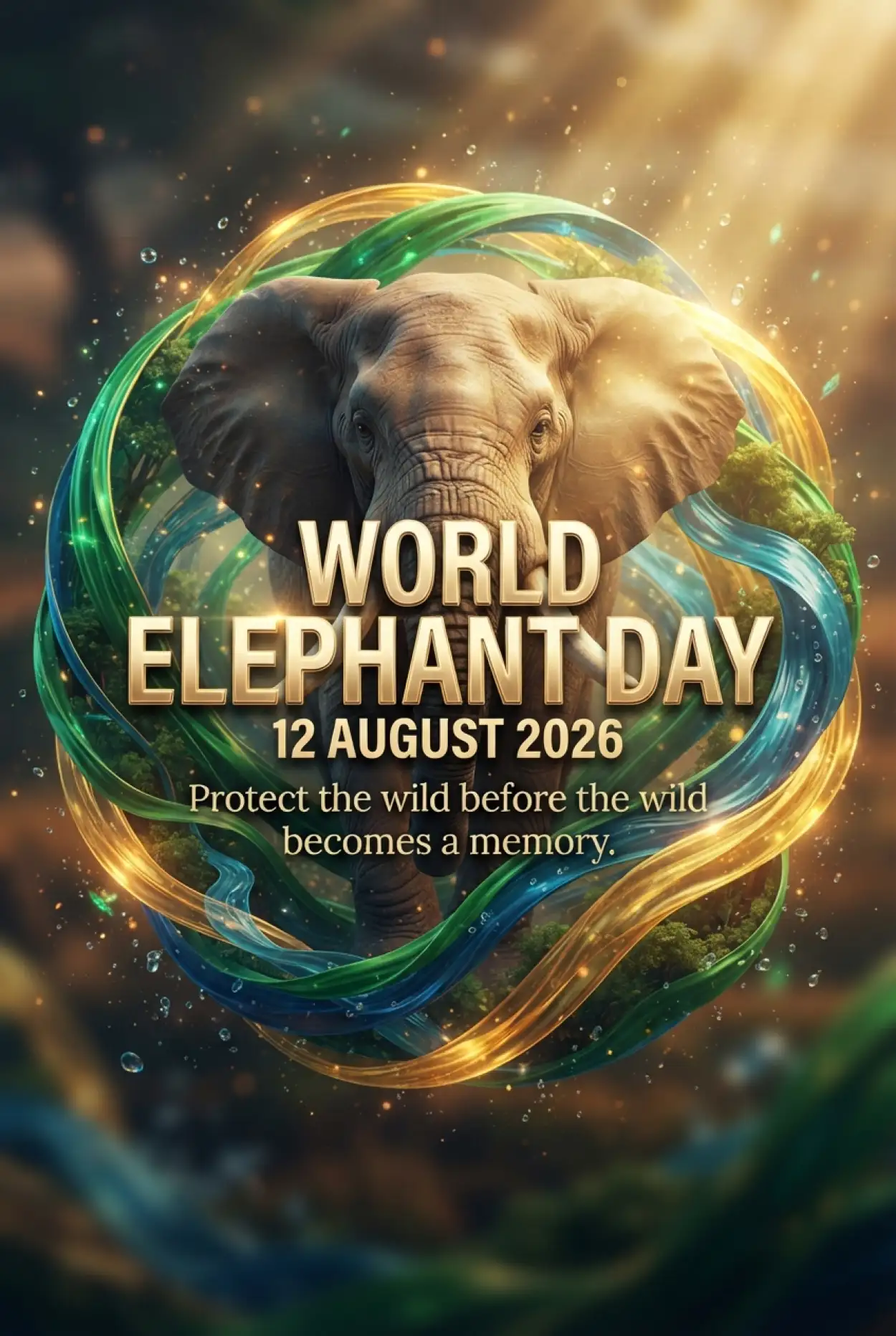 Free Download World Elephant Day 2026 Banner Design - High Quality World Elephant Day 2026 Image