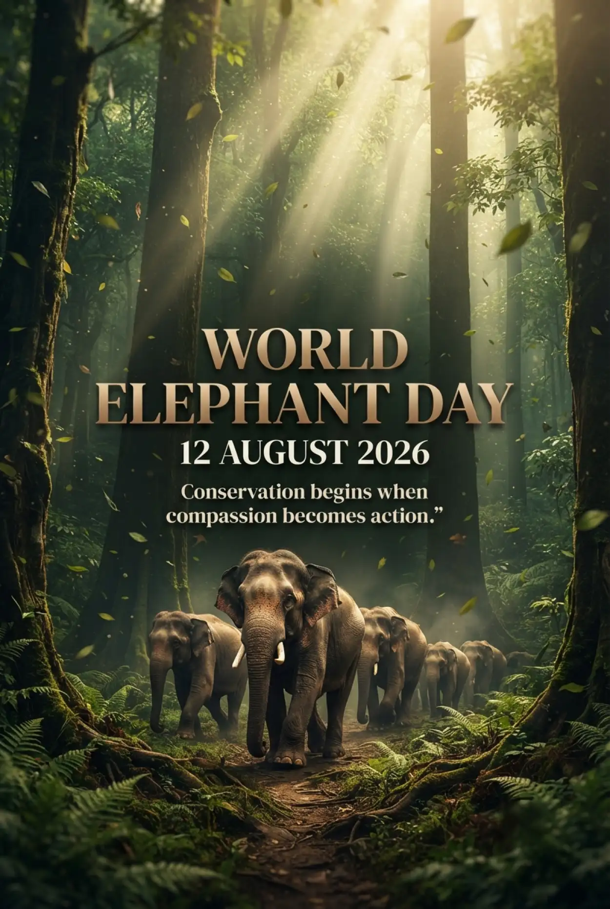 Free Download World Elephant Day 2026 Campaign Banner - High Quality World Elephant Day 2026 Image