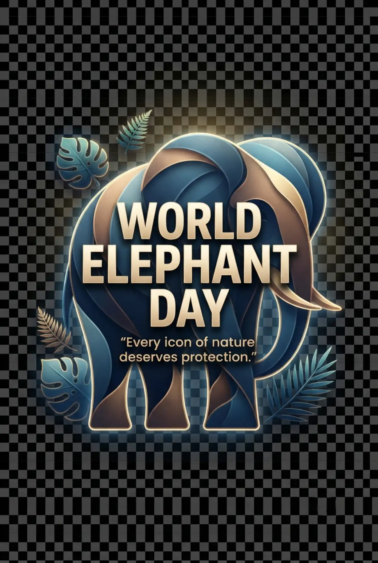 Free Download World Elephant Day 2026 Elephant Isolated Png - High Quality World Elephant Day 2026 Transparent PNG