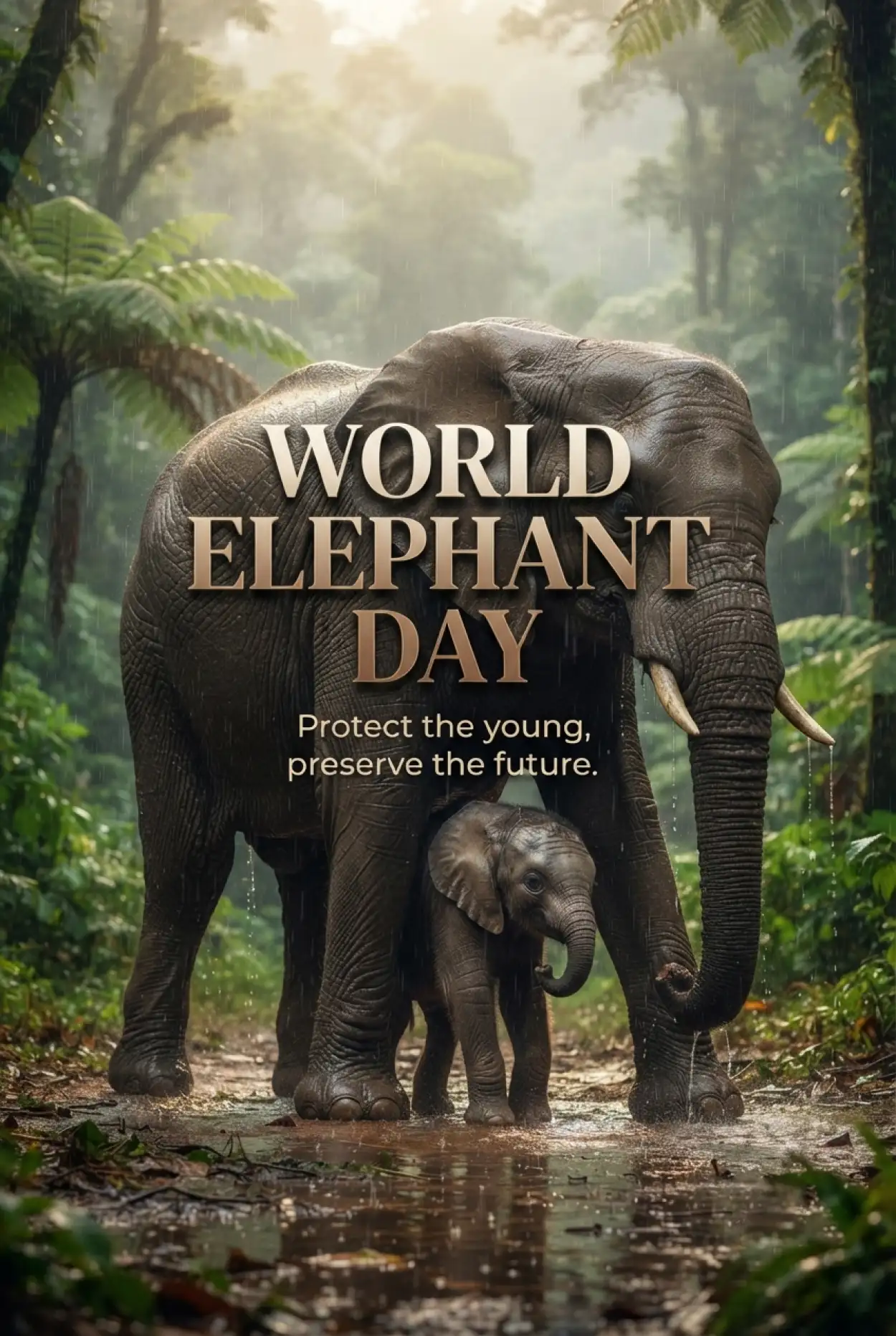 Free Download World Elephant Day 2026 Elephant Wildlife Photography - High Quality World Elephant Day 2026 Image