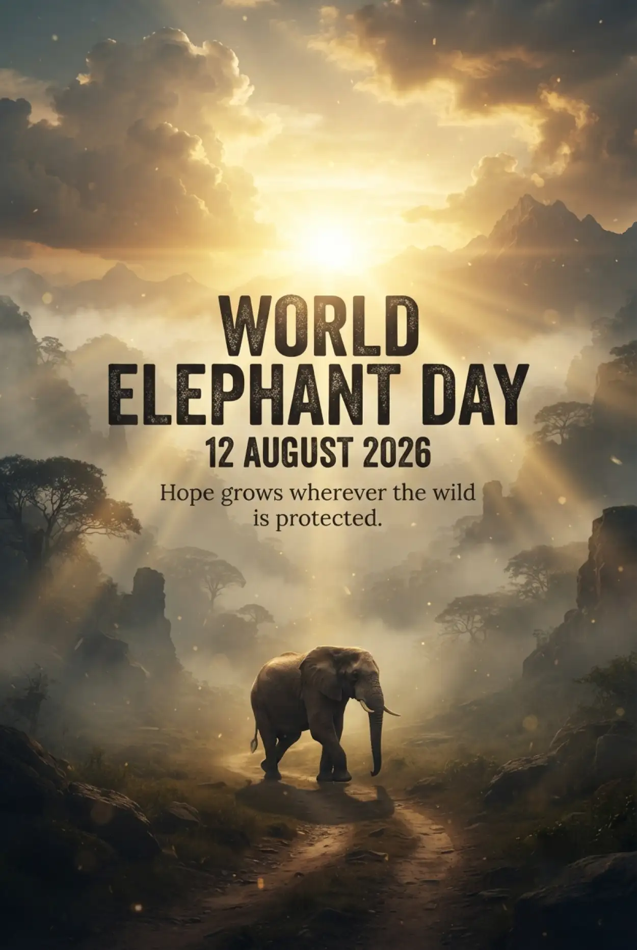 Free Download World Elephant Day 2026 Instagram Post - High Quality World Elephant Day 2026 Image