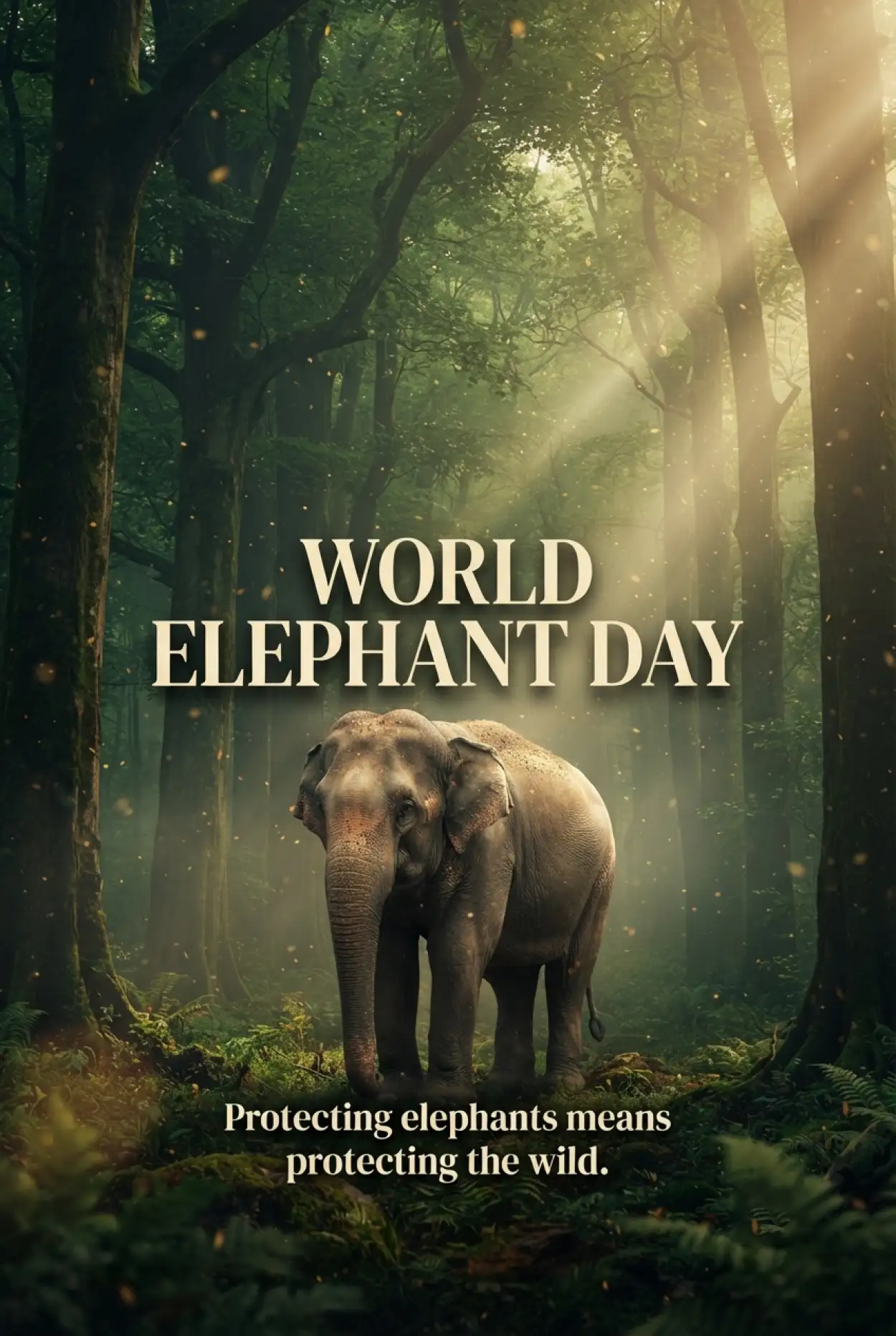 Free Download World Elephant Day 2026 Modern Poster Design - High Quality World Elephant Day 2026 Image