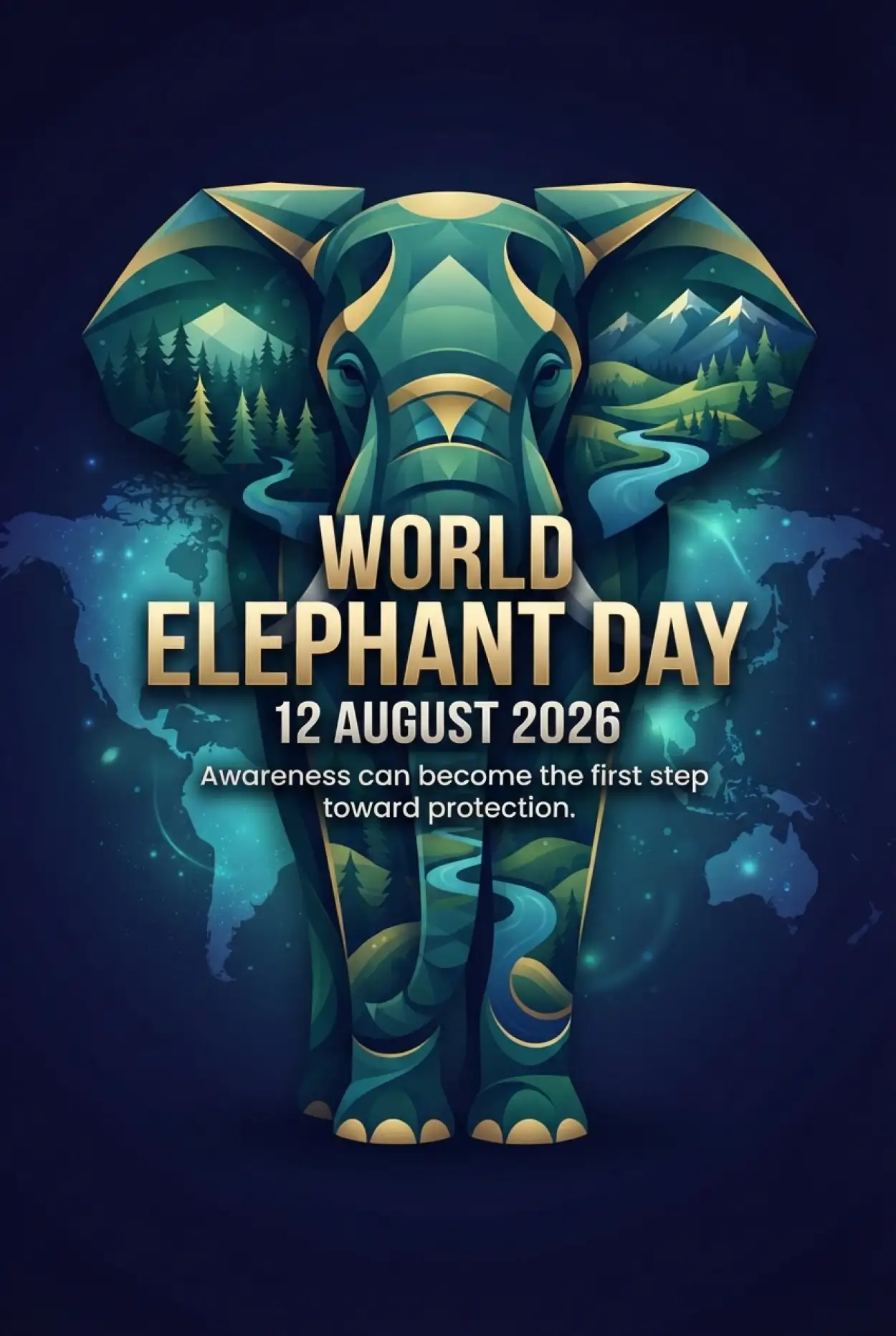 Free Download World Elephant Day 2026 Ngo Poster Design - High Quality World Elephant Day 2026 Image