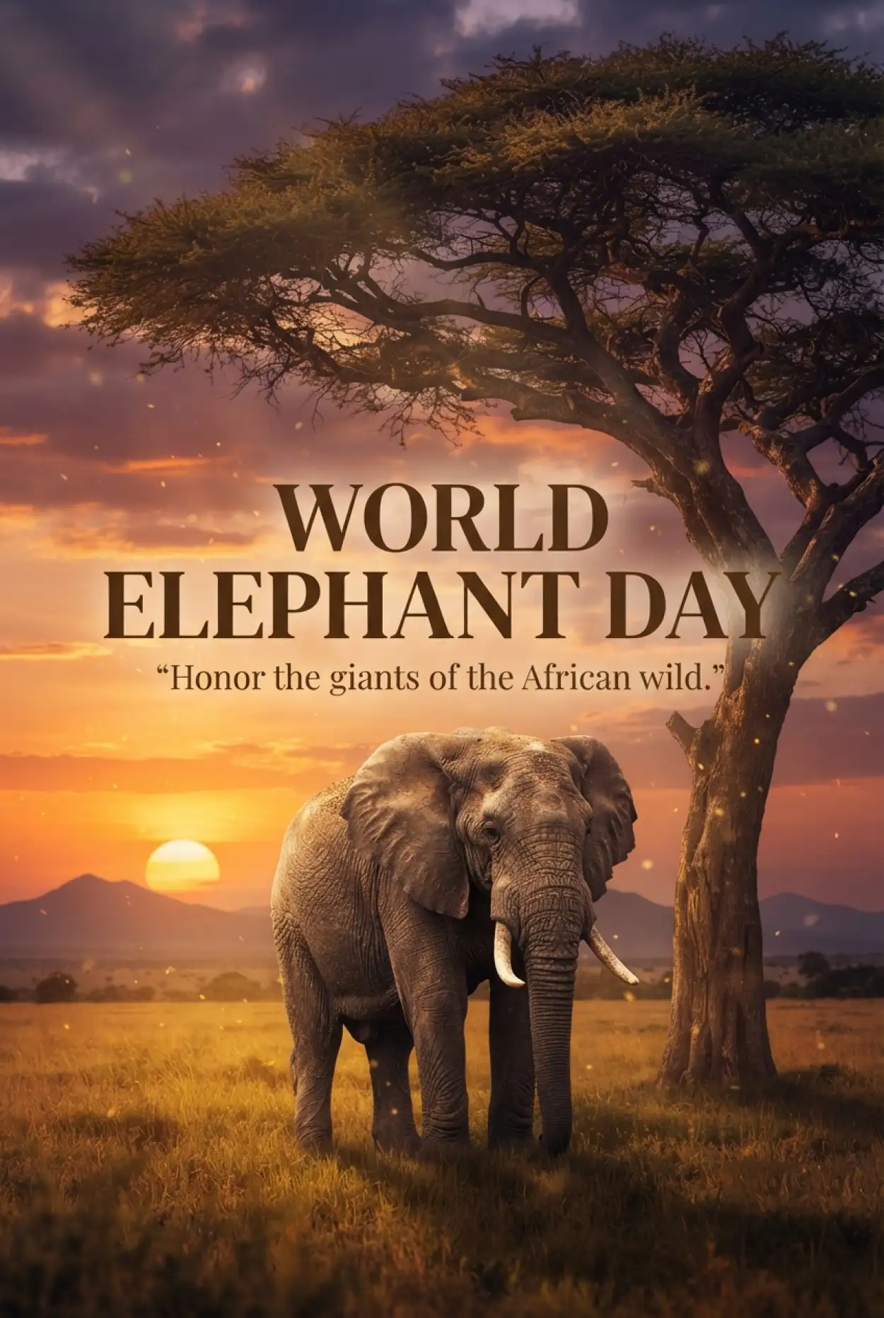 Free Download World Elephant Day 2026 Quotes Images - High Quality World Elephant Day 2026 Image