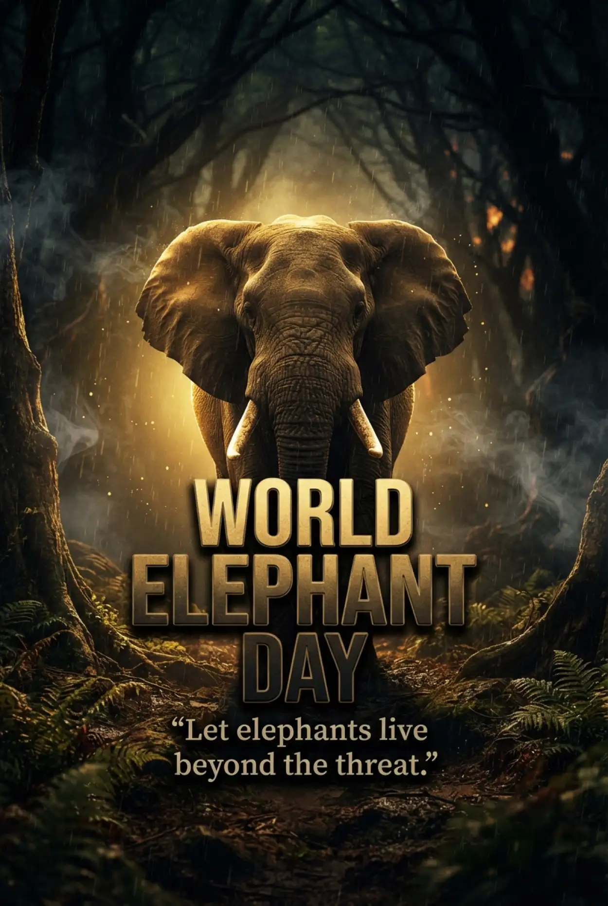 Free Download World Elephant Day 2026 Save Elephant Campaign - High Quality World Elephant Day 2026 Image
