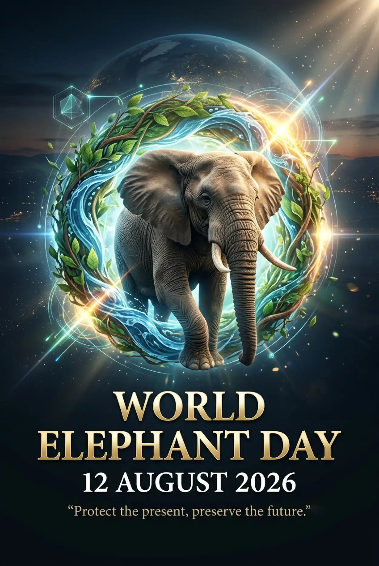 Free Download World Elephant Day 2026 Transparent Png - High Quality World Elephant Day 2026 Transparent PNG