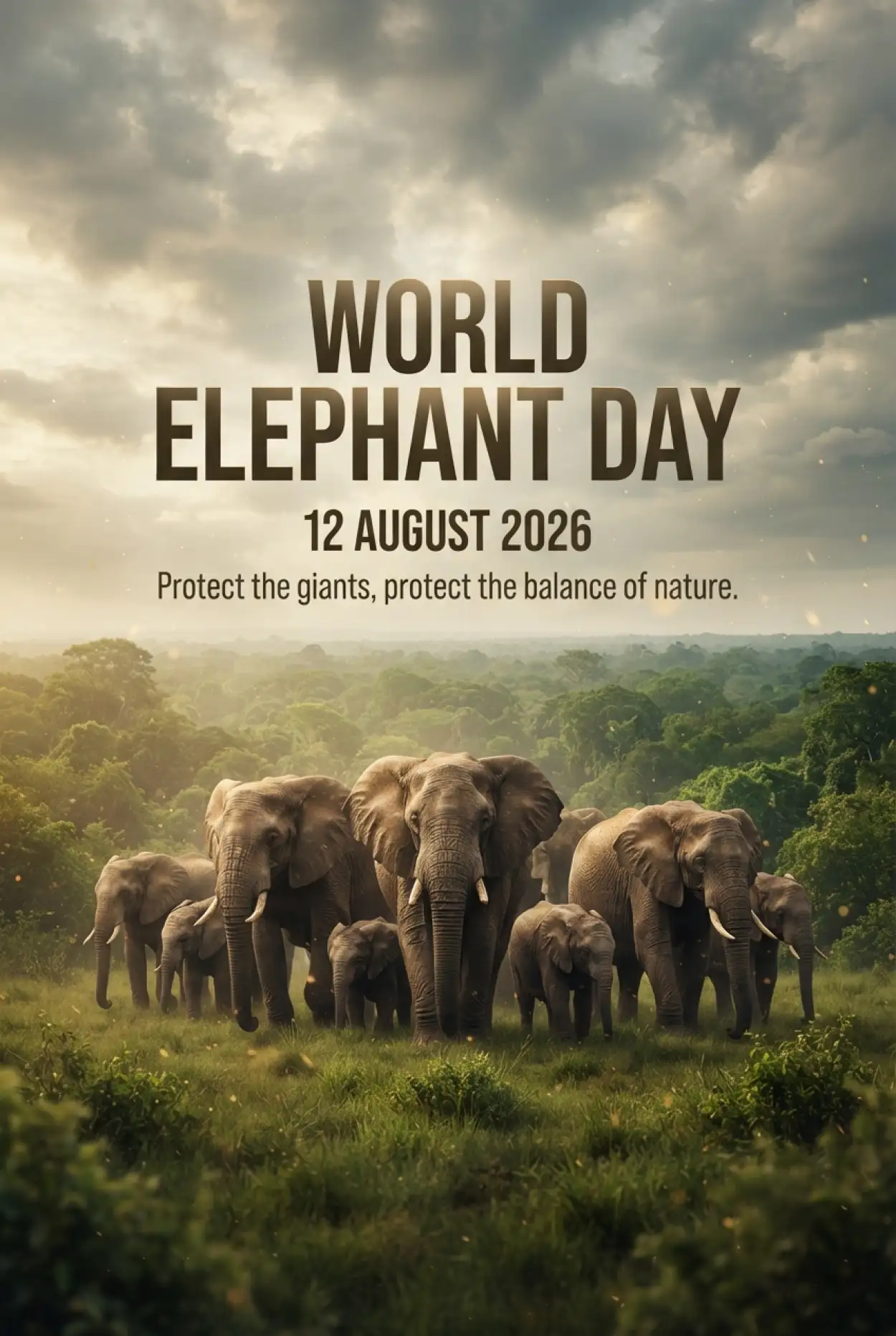 Free Download World Elephant Day 2026 Wildlife Conservation - High Quality World Elephant Day 2026 Image