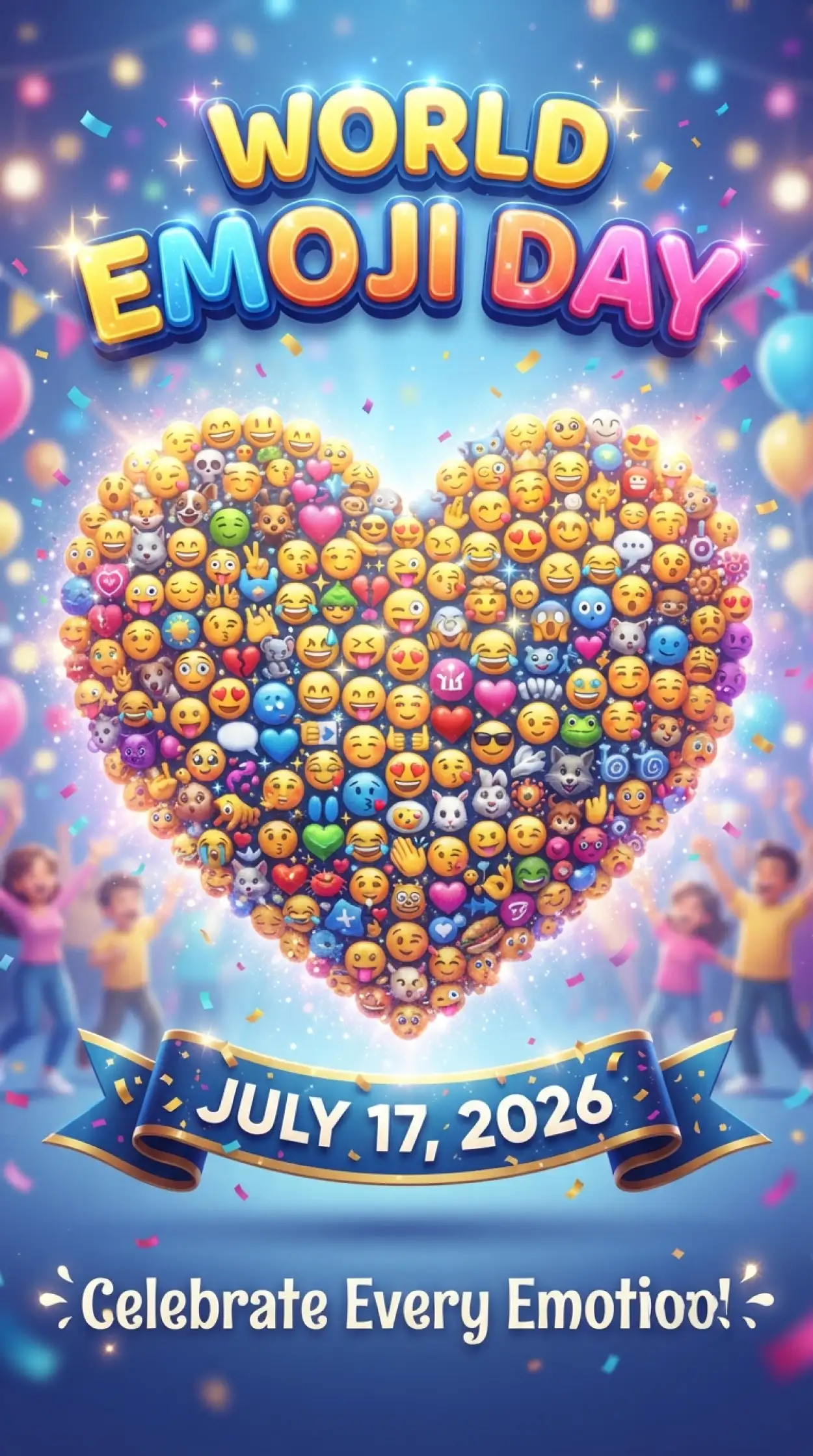 Free Download World Emoji Day 2026 Social Media Banner - High Quality World Emoji Day 2026 Image
