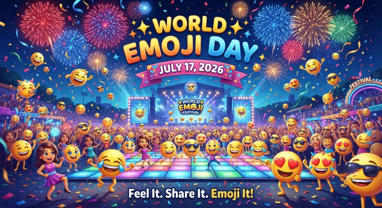 Free Download World Emoji Day 2026 Social Media Post - High Quality World Emoji Day 2026 Image