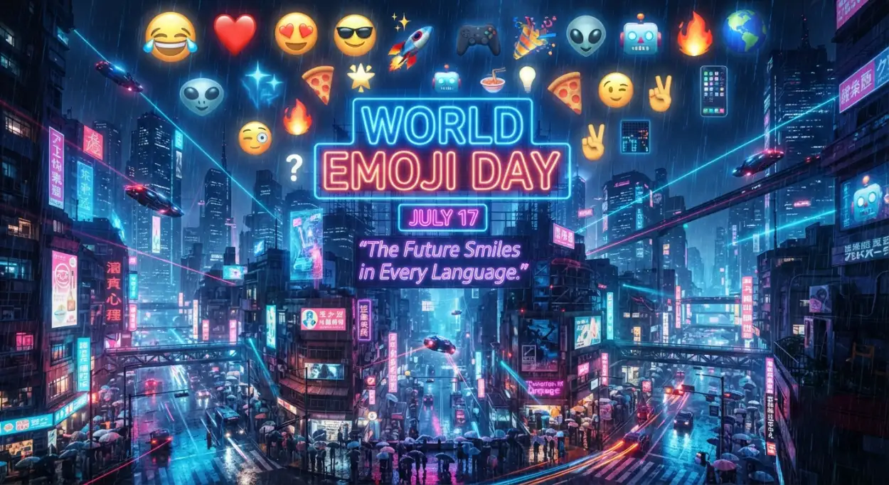 Free Download World Emoji Day Digital Poster - High Quality World Emoji Day Poster 2026 Image