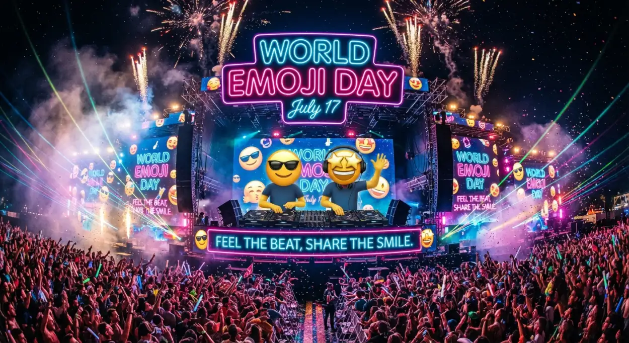Free Download World Emoji Day Festival Poster - High Quality World Emoji Day Poster 2026 Image