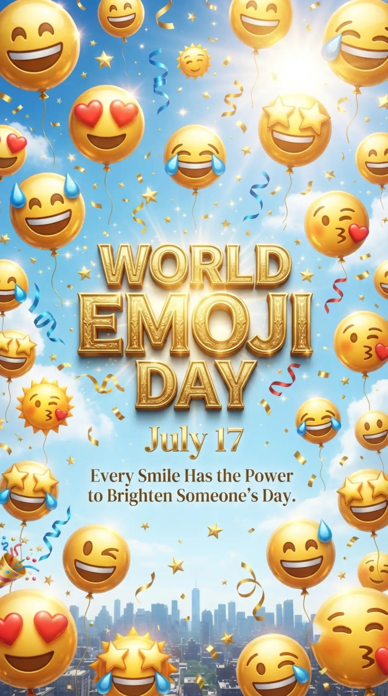 Free Download World Emoji Day School Poster - High Quality World Emoji Day Poster 2026 Image